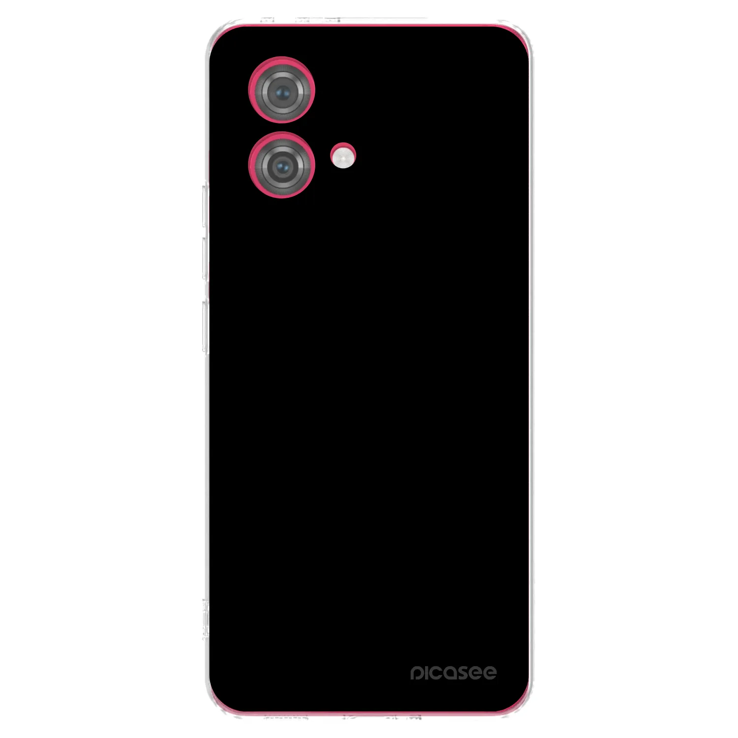 Picasee Motorola Moto G84 5G Hülle - Transparentes Silikon - Black Bliss