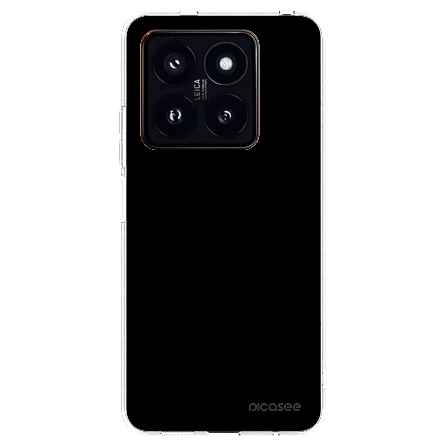 Picasee Xiaomi 14 Pro Hülle - Transparentes Silikon - Black Bliss