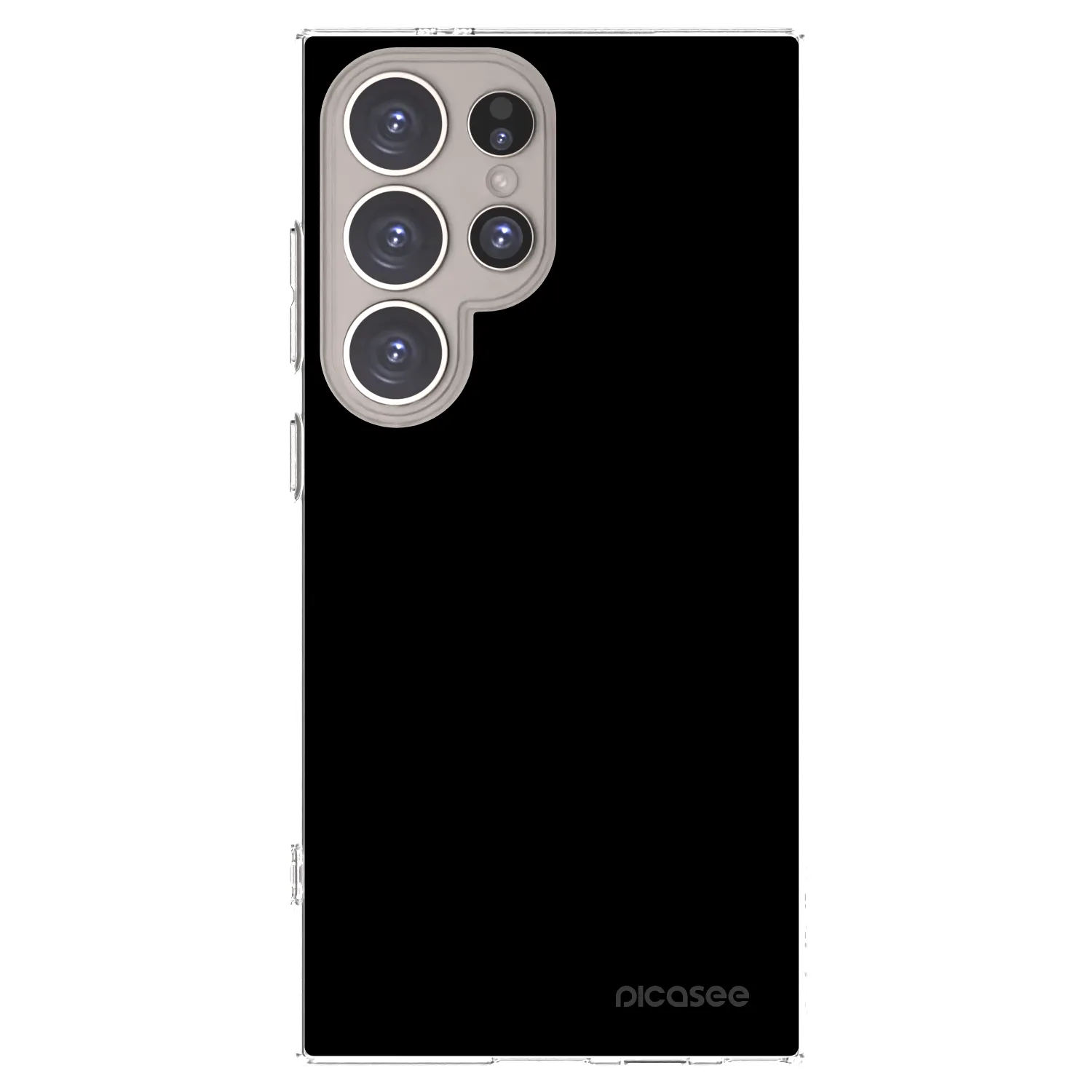 Picasee Samsung Galaxy S24 Ultra S928B 5G Hülle - Transparentes Silikon - Black Bliss