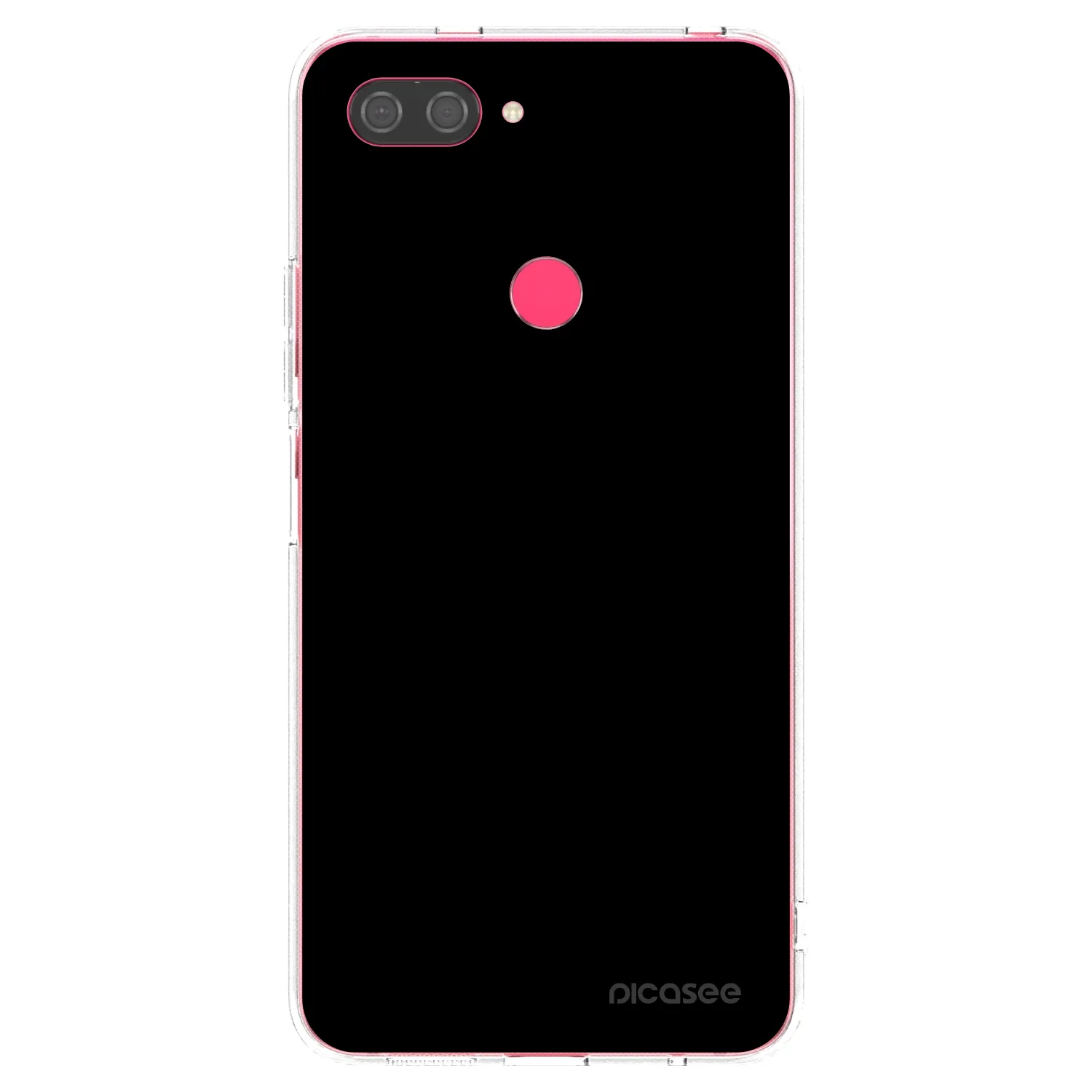 Picasee Xiaomi Mi 8 Lite Hülle - Transparentes Silikon - Black Bliss
