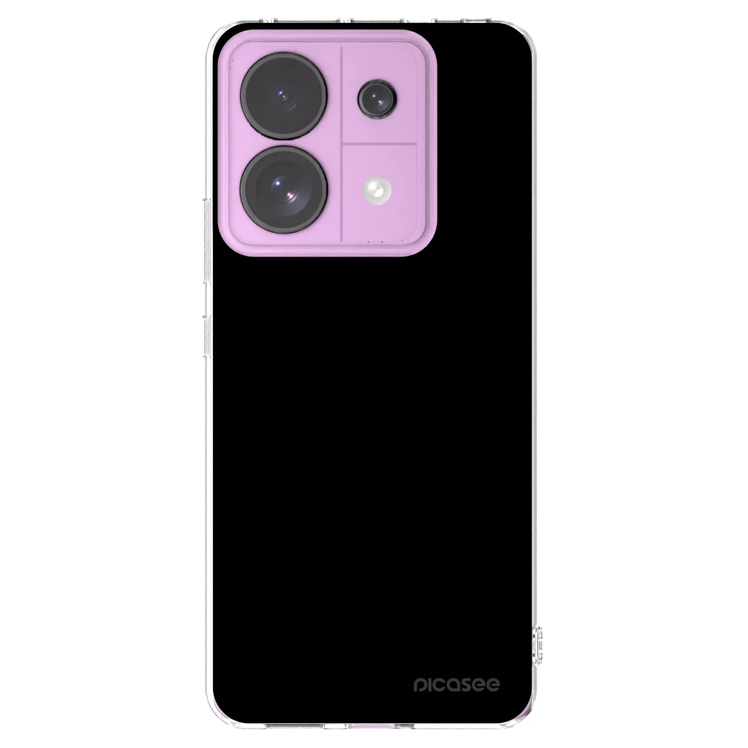 Picasee Xiaomi Redmi Note 13 Pro 5G Hülle - Transparentes Silikon - Black Bliss