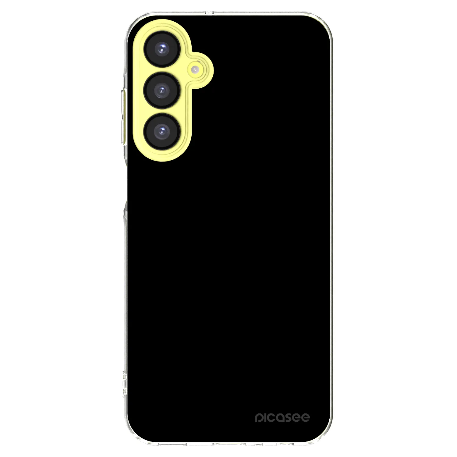 Picasee Samsung Galaxy A25 A256B 5G Hülle - Transparentes Silikon - Black Bliss