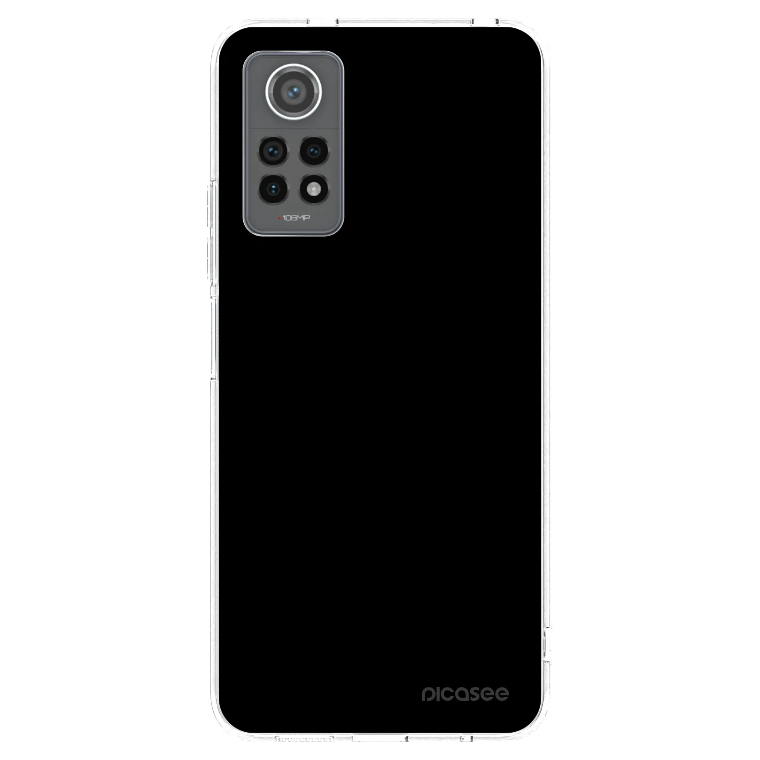 Picasee Xiaomi Redmi Note 12 Pro 4G Hülle - Transparentes Silikon - Black Bliss