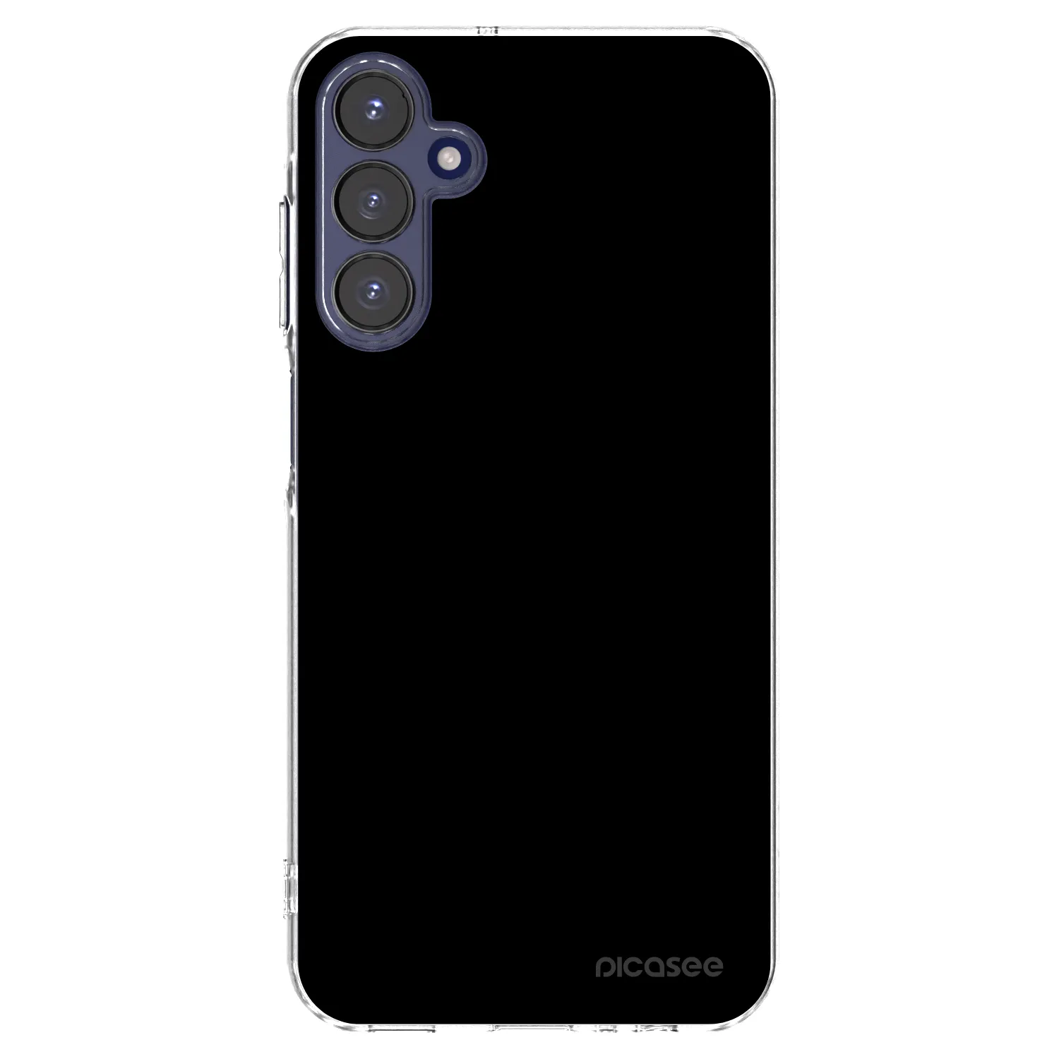 Picasee Samsung Galaxy A15 A155F 4G Hülle - Transparentes Silikon - Black Bliss