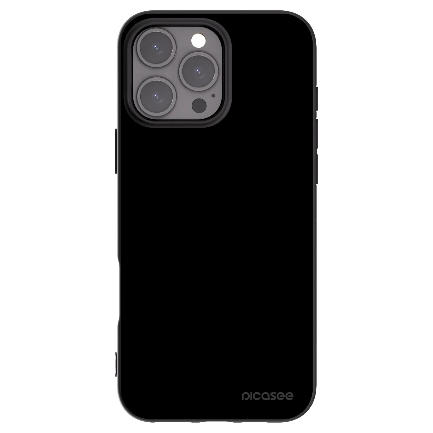 Picasee Apple iPhone 16 Pro Max Hülle - Schwarzes Silikon - Black Bliss