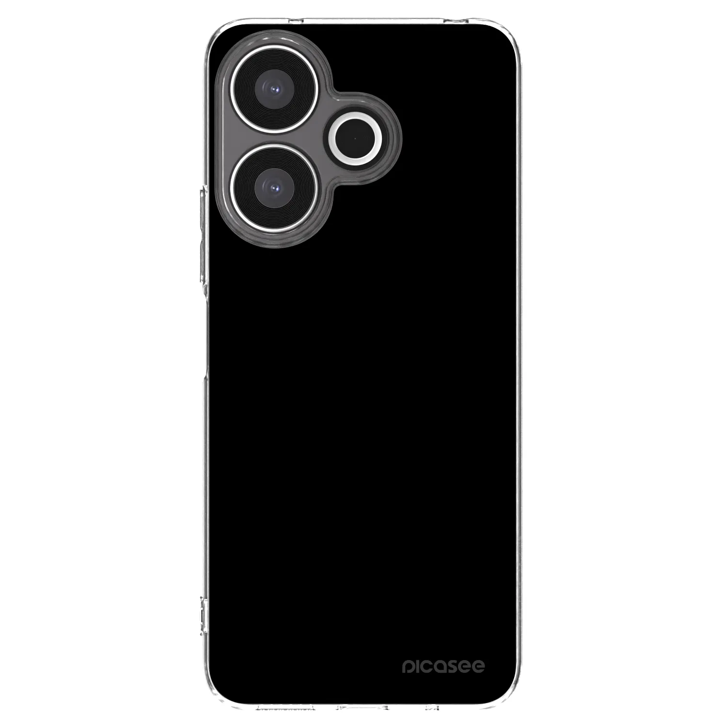 Picasee Xiaomi Redmi 13 4G Hülle - Transparentes Silikon - Black Bliss