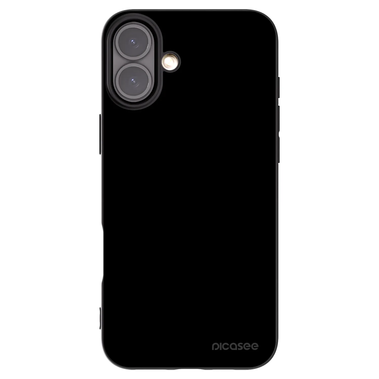 Picasee Apple iPhone 16 Plus Hülle - Schwarzes Silikon - Black Bliss