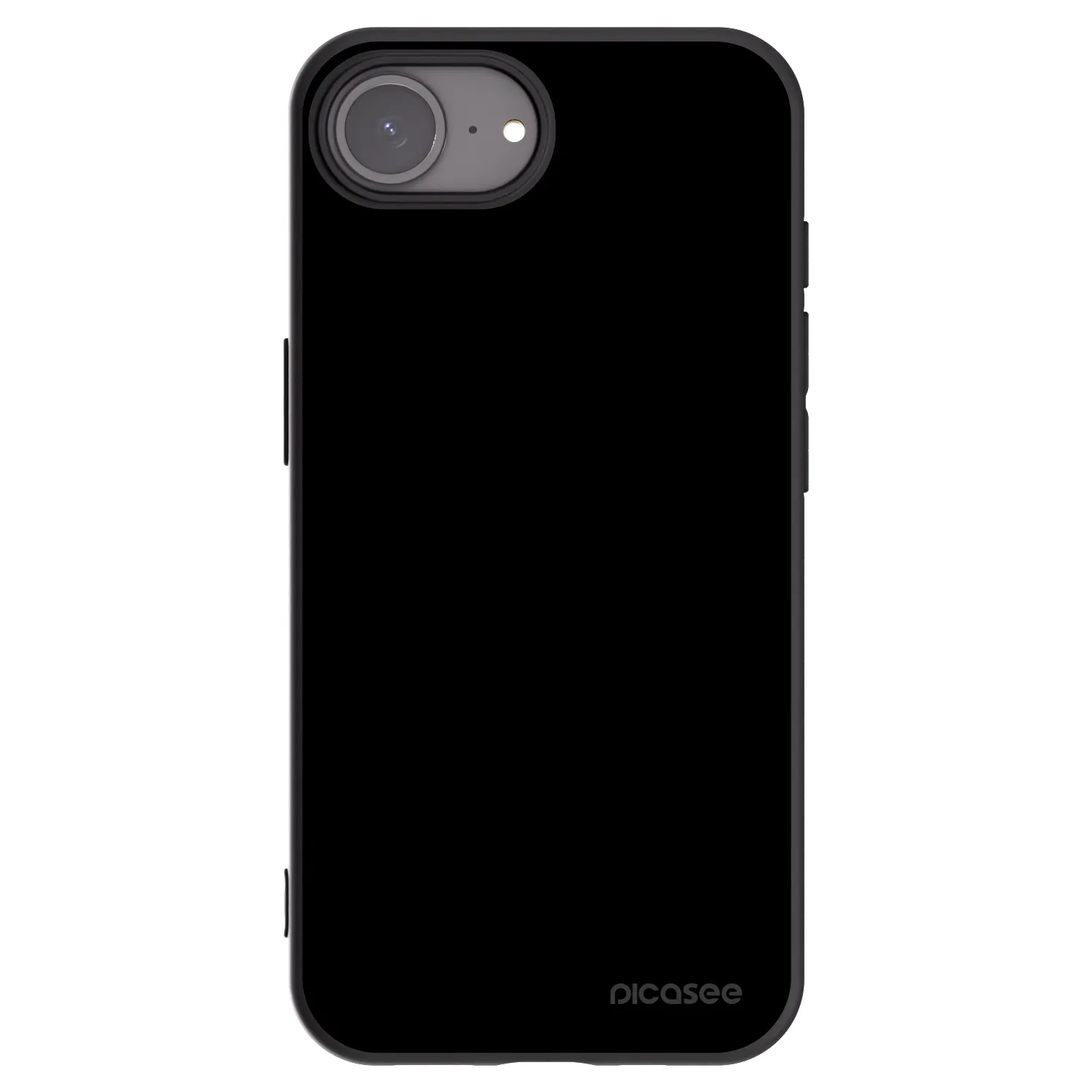 Picasee Apple iPhone 16e Hülle - Schwarzes Silikon - Black Bliss
