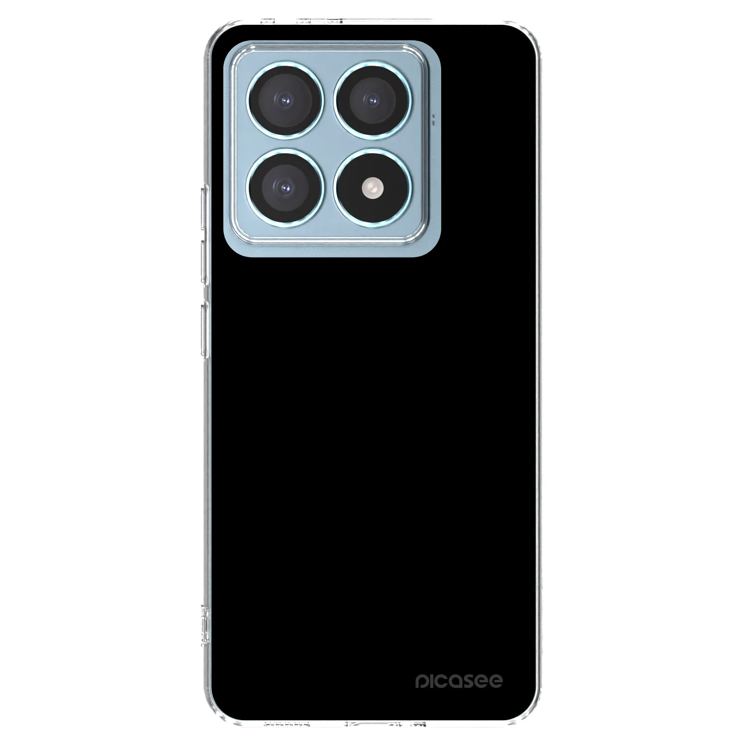 Picasee Xiaomi 14T Pro Hülle - Transparentes Silikon - Black Bliss