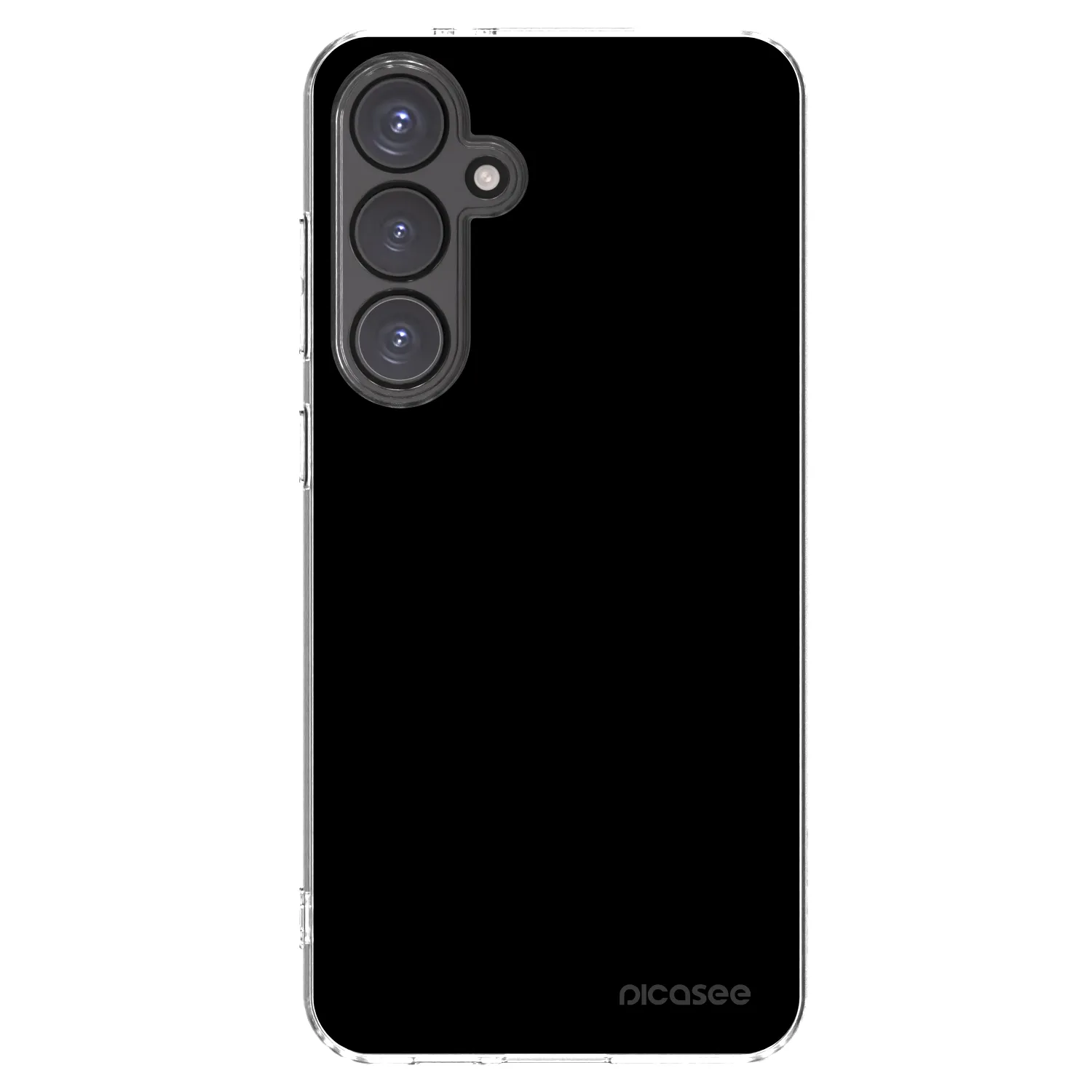 Picasee Samsung Galaxy S24 FE S721B Hülle - Transparentes Silikon - Black Bliss