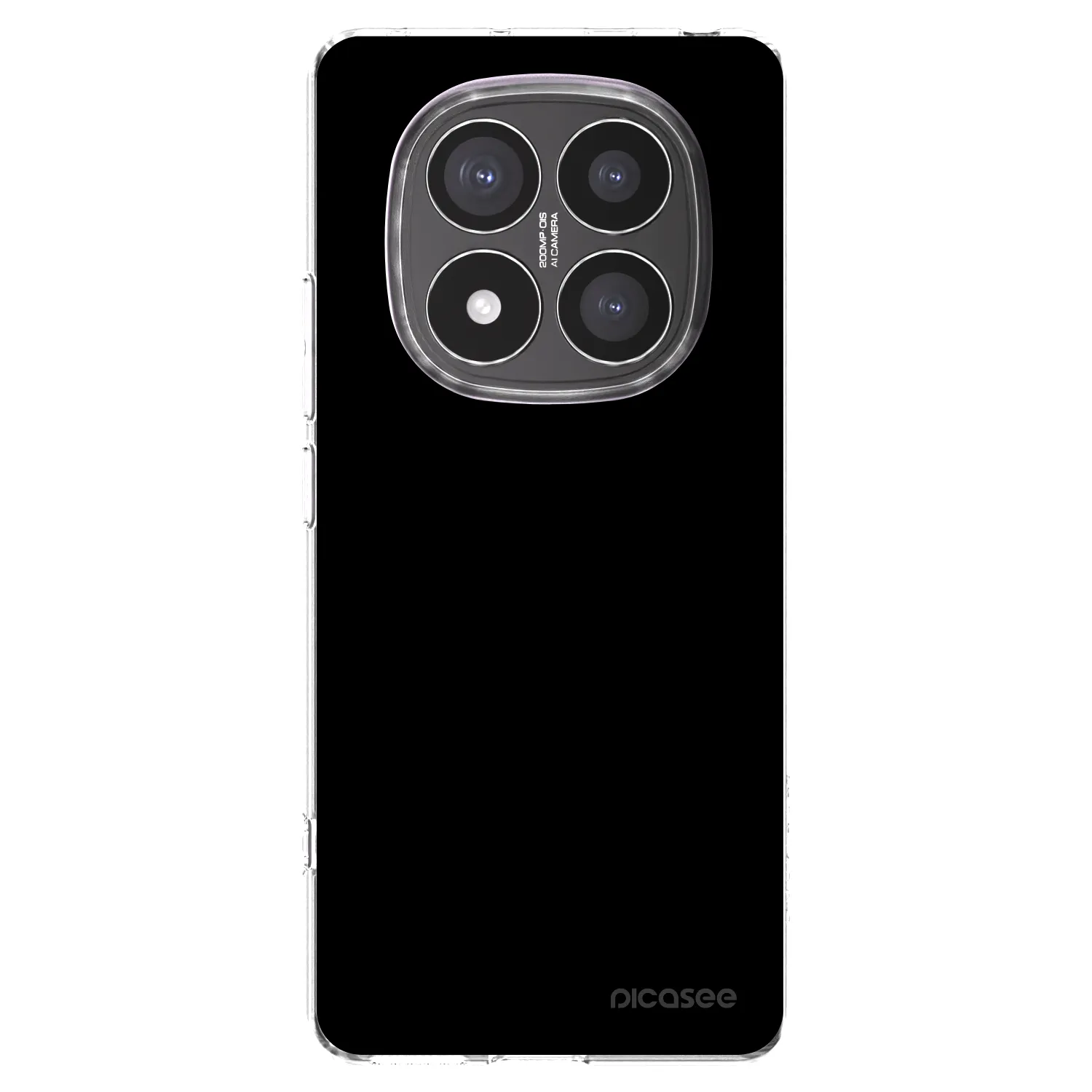 Picasee Xiaomi Redmi Note 14 Pro+ 5G Hülle - Transparentes Silikon - Black Bliss