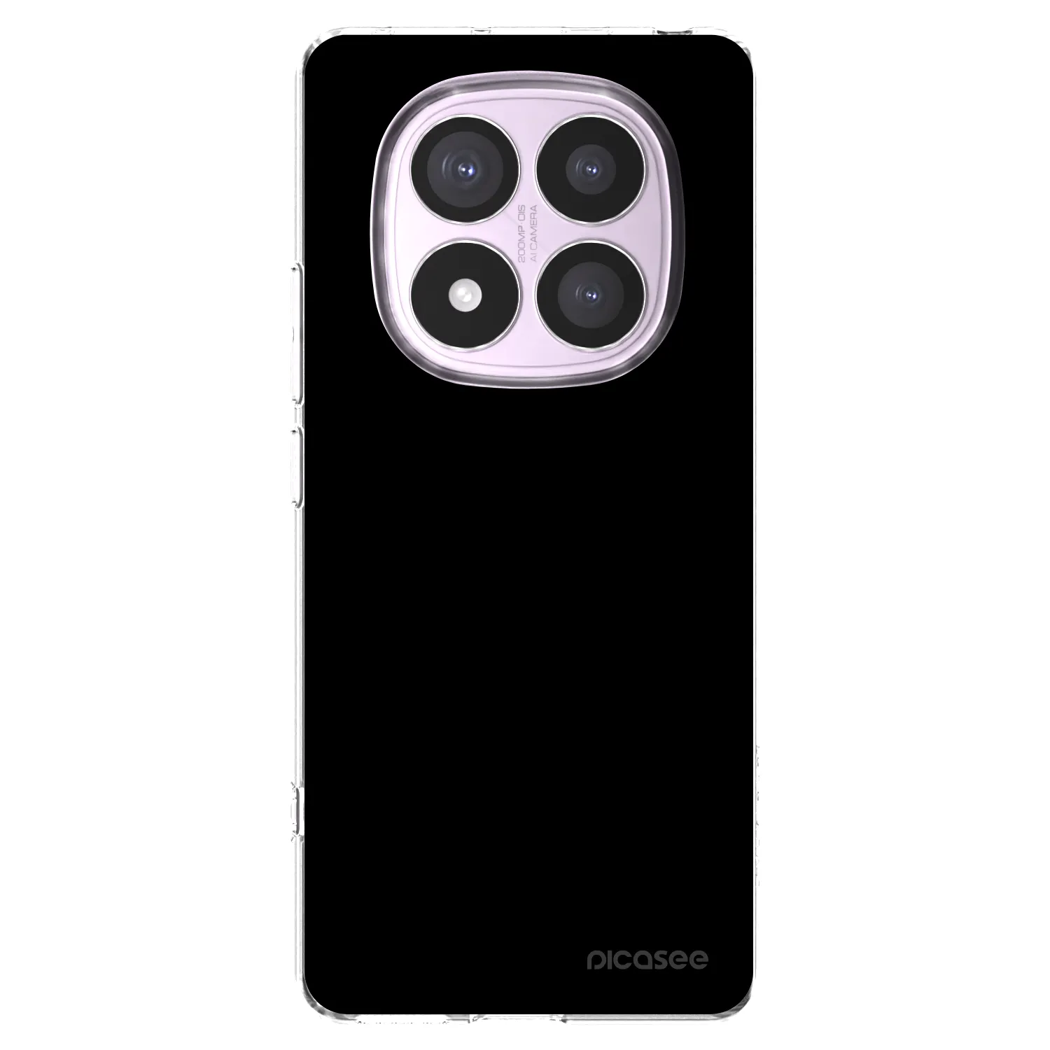 Picasee Xiaomi Redmi Note 14 Pro 5G Hülle - Transparentes Silikon - Black Bliss