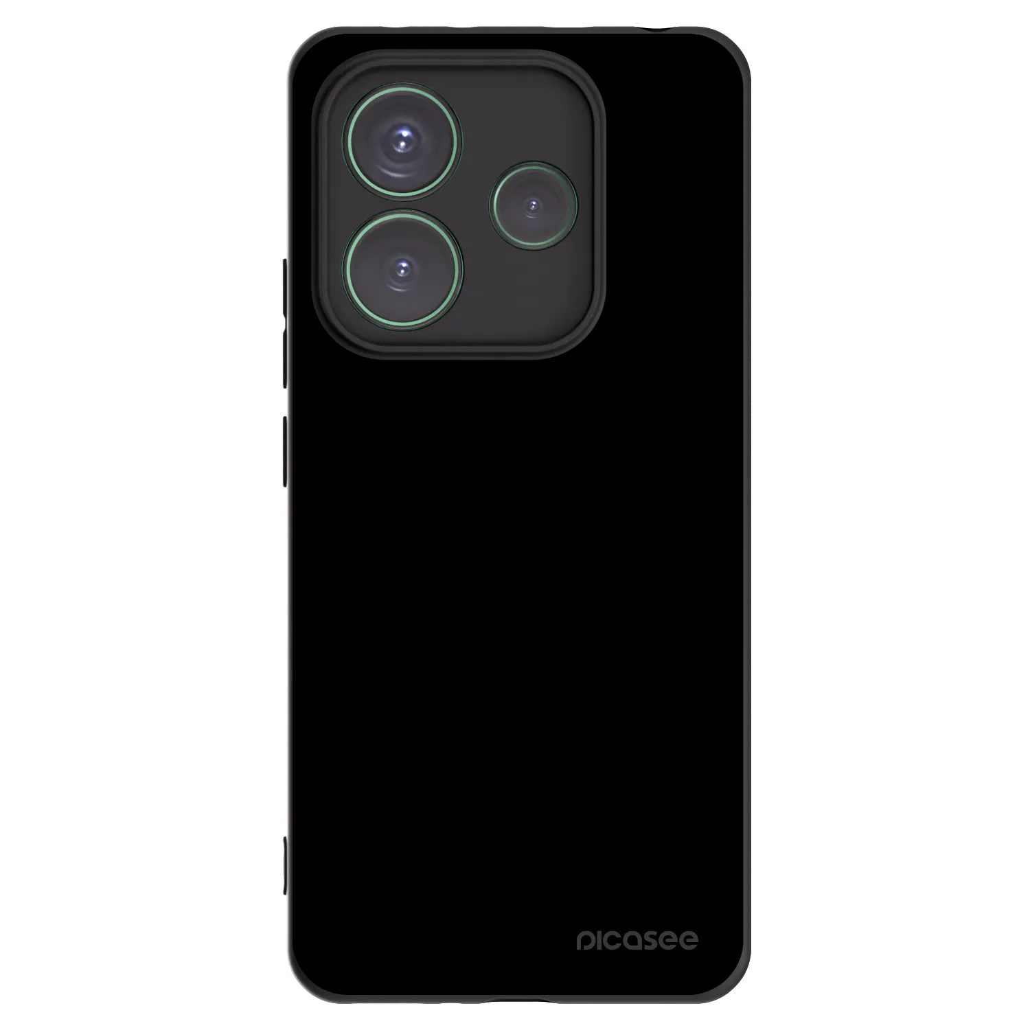 Picasee Xiaomi Redmi Note 14 5G Hülle - Schwarzes Silikon - Black Bliss