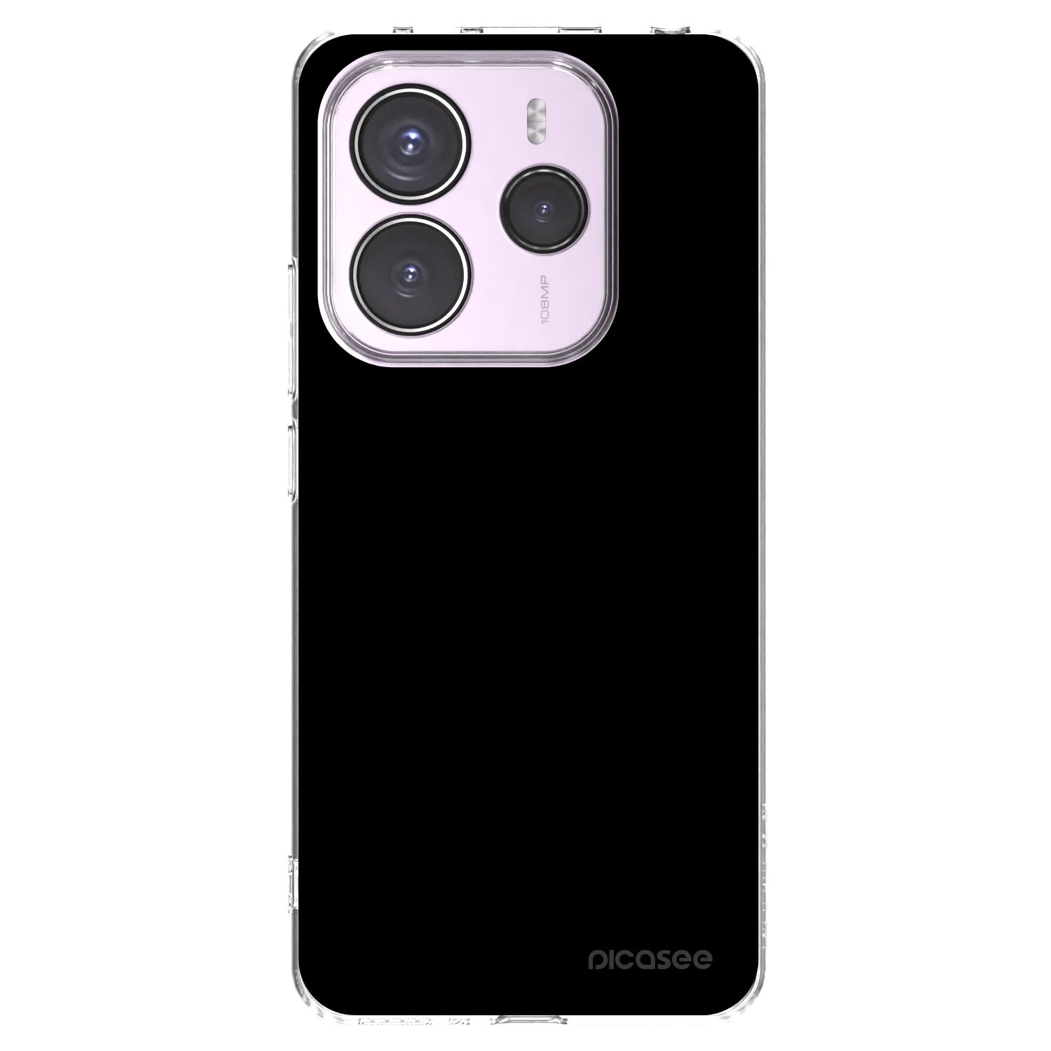 Picasee Xiaomi Redmi Note 14 5G Hülle - Transparentes Silikon - Black Bliss