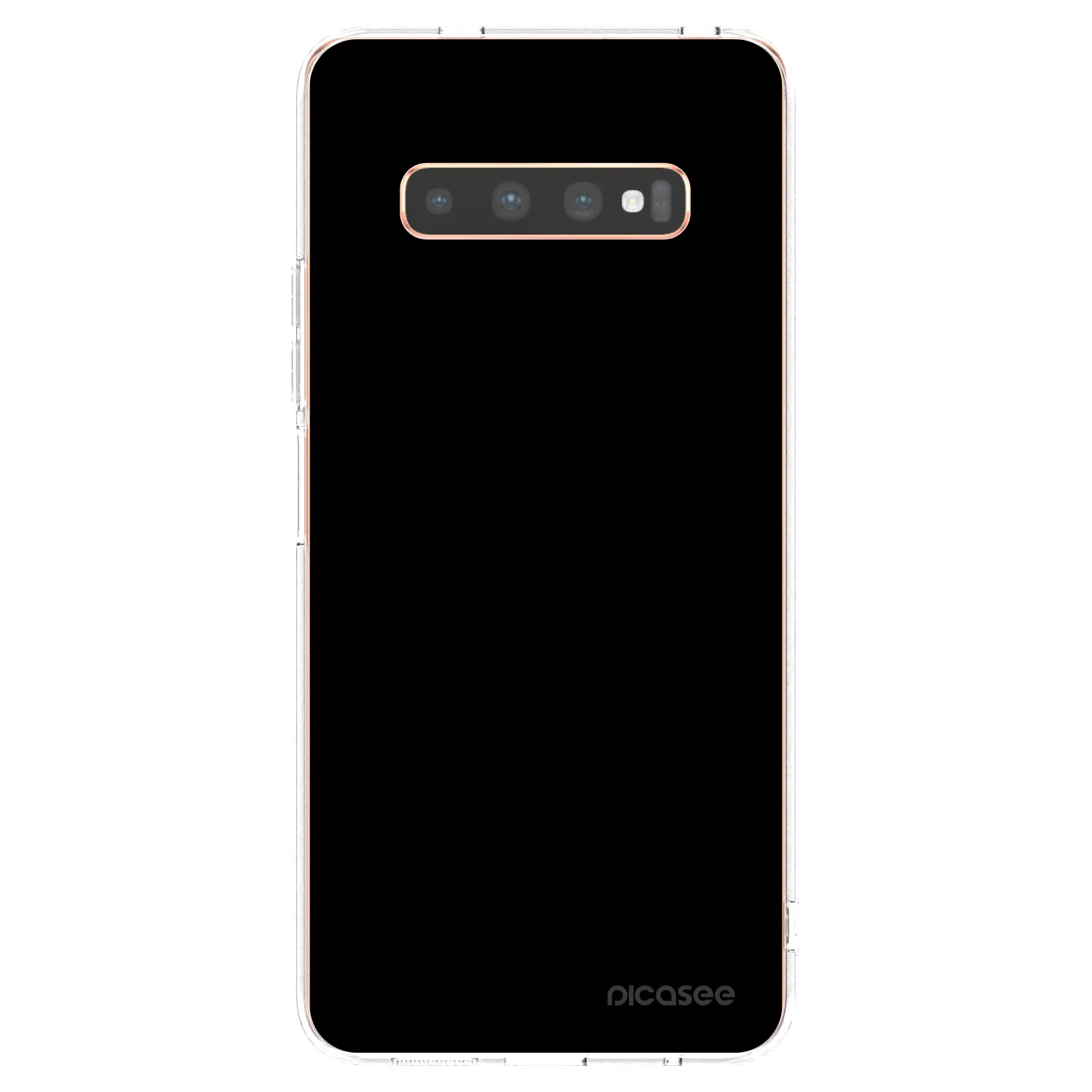 Picasee Samsung Galaxy S10 Plus G975 Hülle - Transparentes Silikon - Black Bliss
