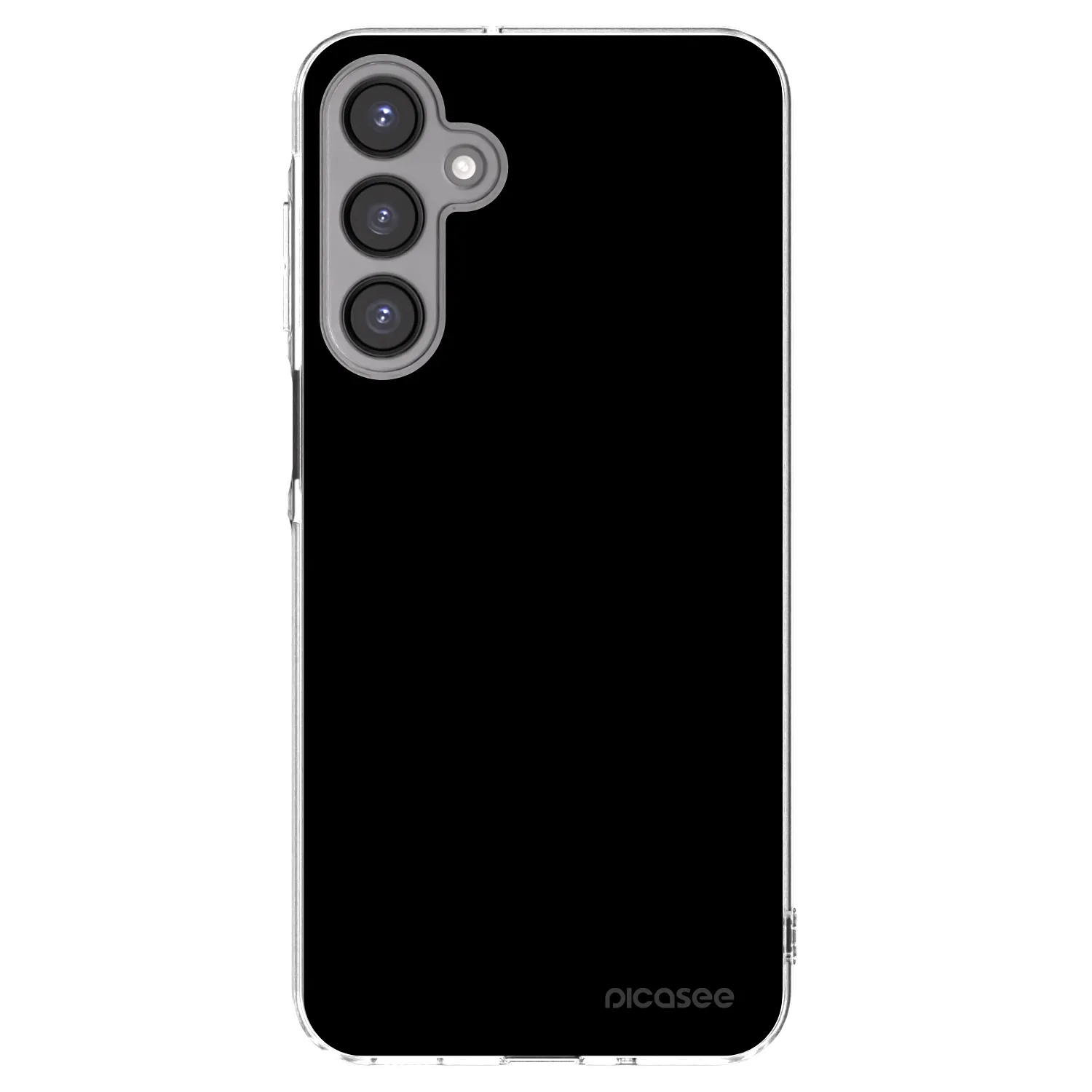 Picasee Samsung Galaxy A16 5G Hülle - Transparentes Silikon - Black Bliss