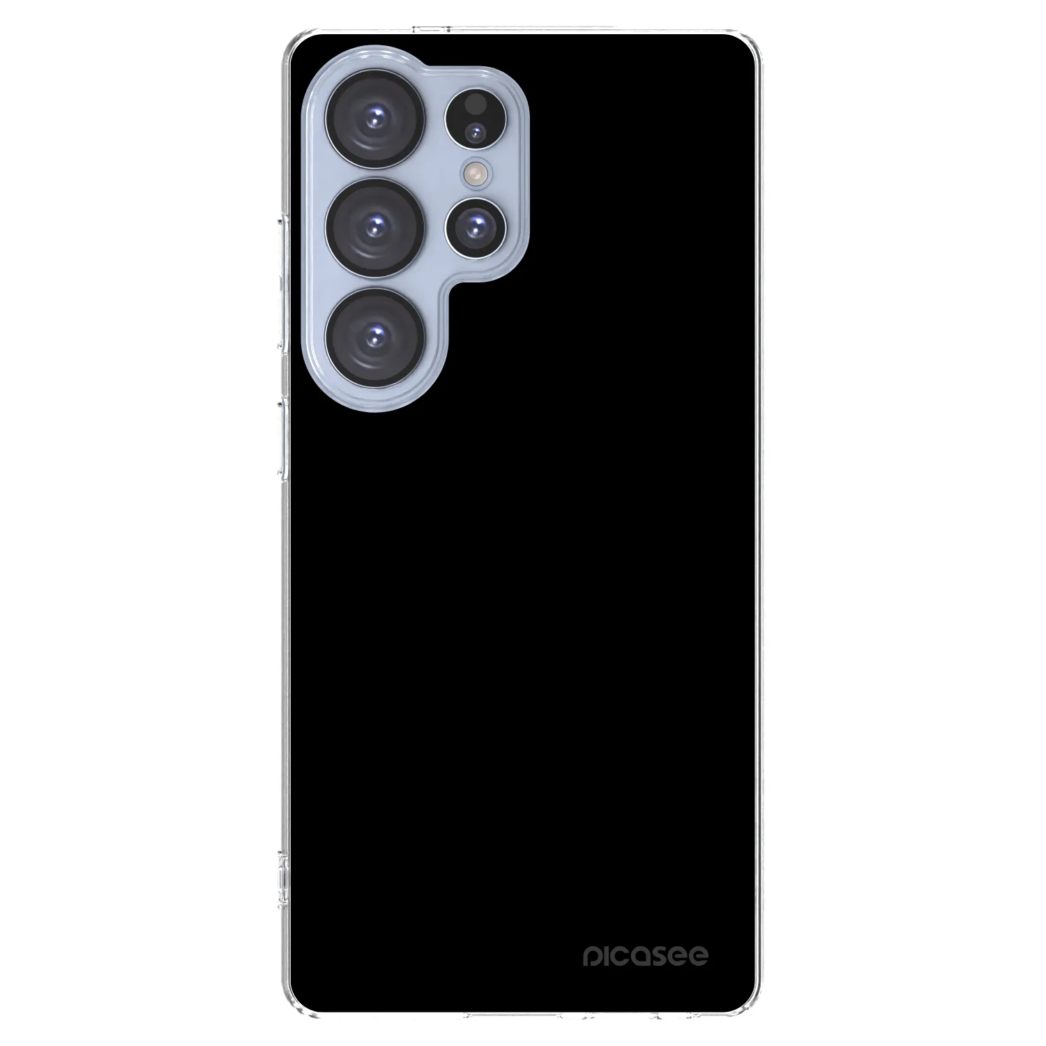 Picasee Samsung Galaxy S25 Ultra 5G Hülle - Transparentes Silikon - Black Bliss