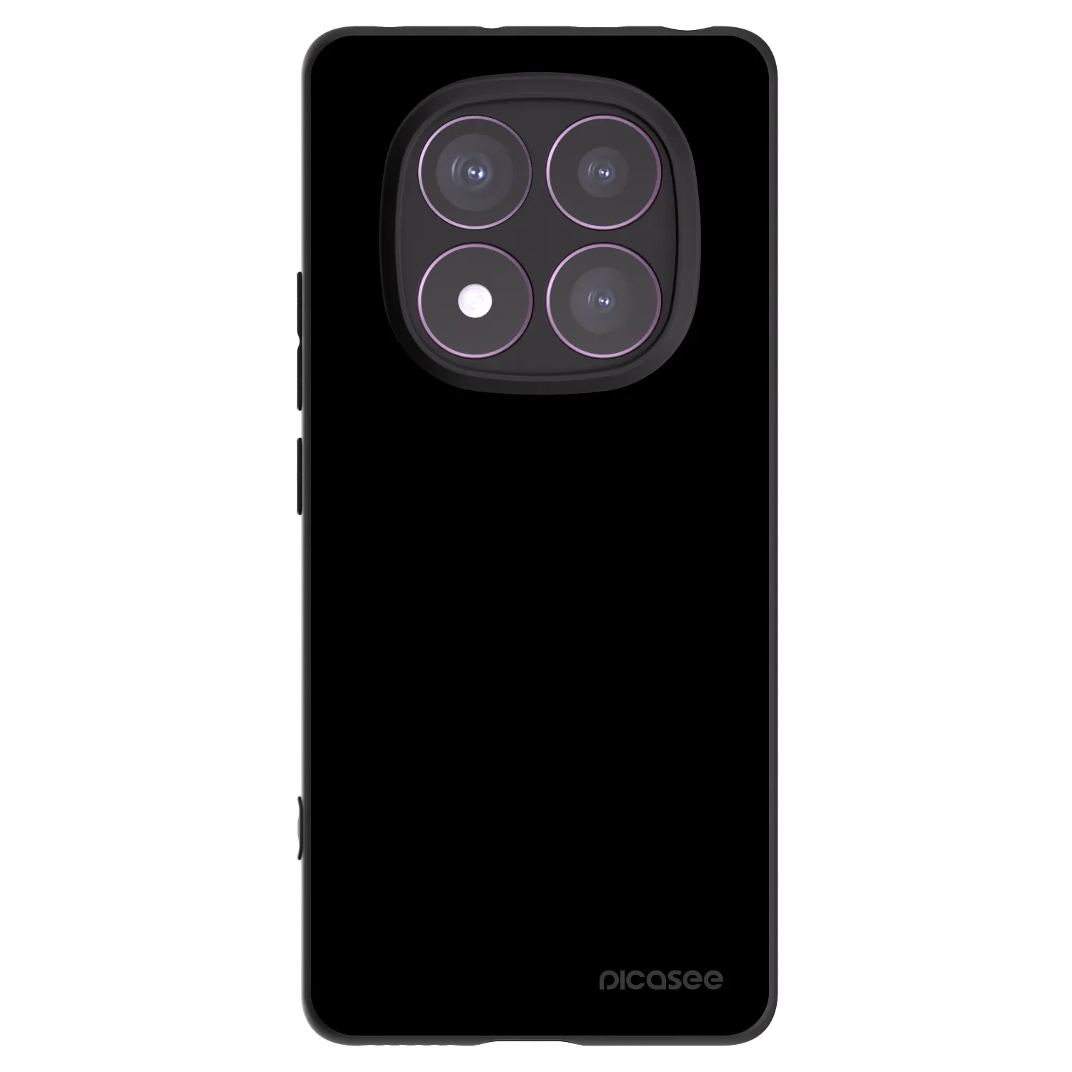 Picasee Xiaomi Redmi Note 14 Pro 4G Hülle - Schwarzes Silikon - Black Bliss