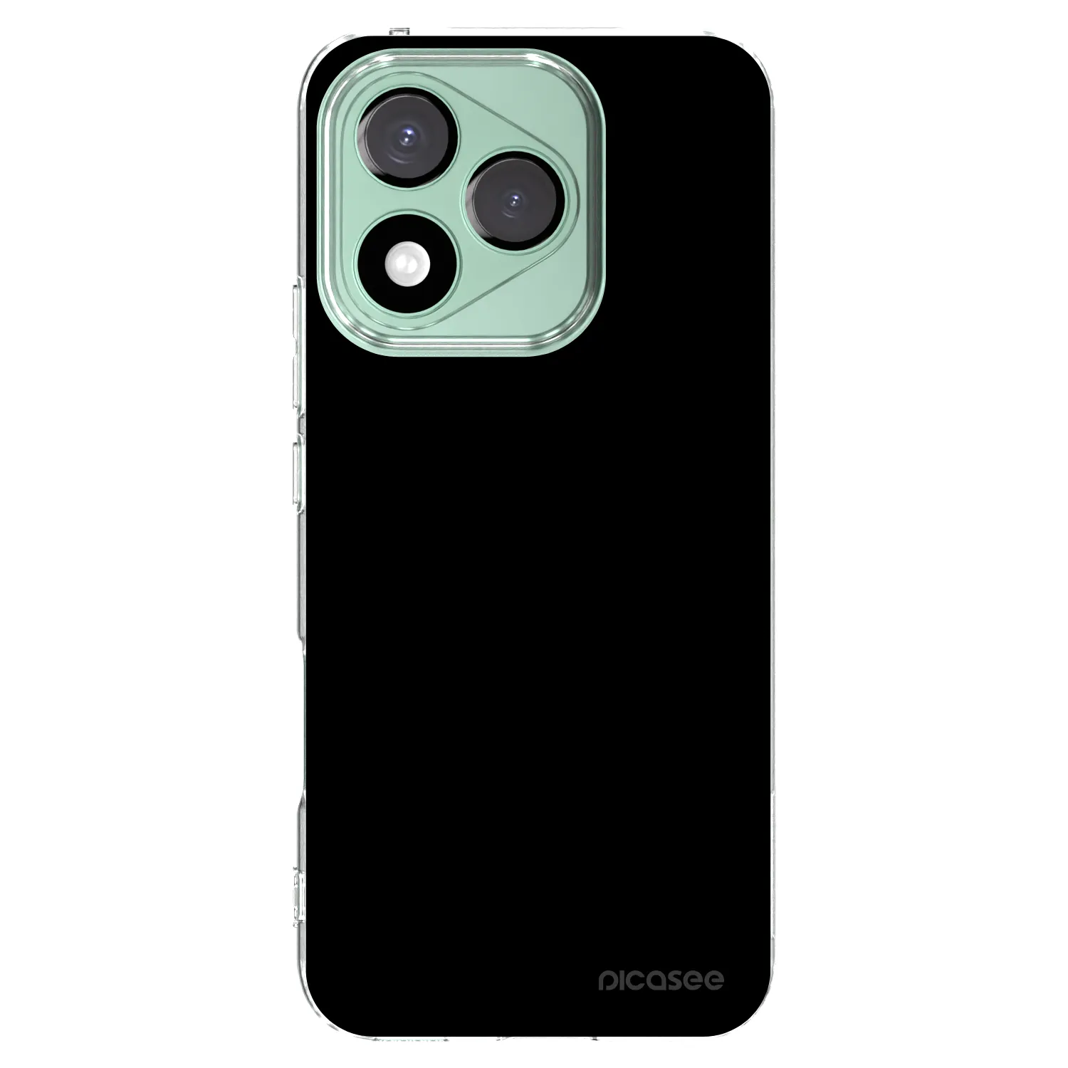 Picasee Honor 400 Lite 5G Hülle - Transparentes Silikon - Black Bliss