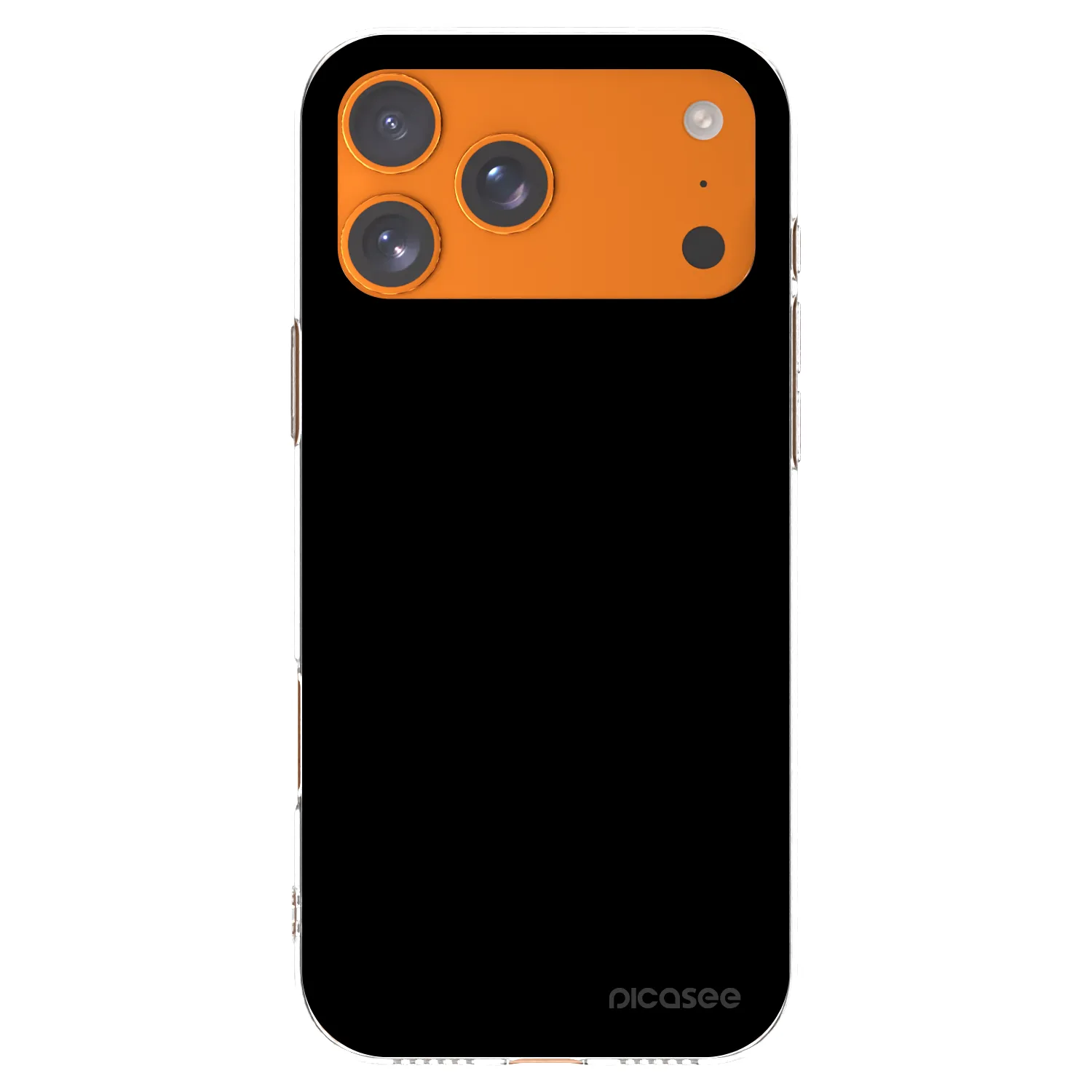 Picasee Apple iPhone 17 Pro Max Hülle - Transparentes Silikon - Black Bliss