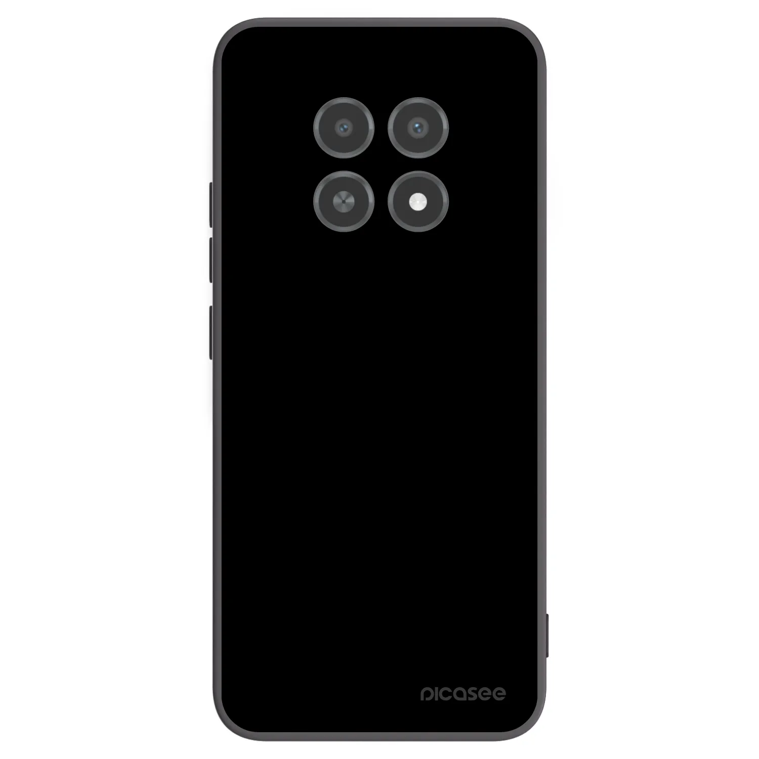 Picasee Realme 12X Hülle - Schwarzes Silikon - Black Bliss