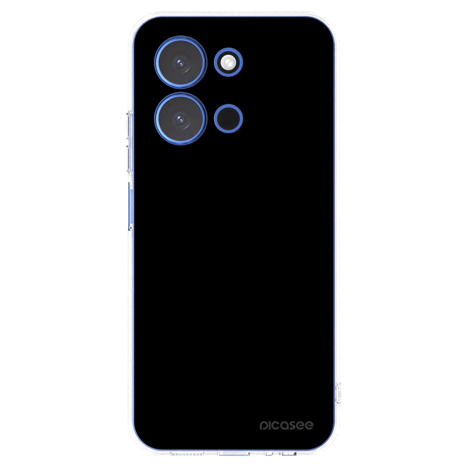 Picasee Xiaomi Redmi 15C 4G Hülle - Transparentes Silikon - Black Bliss