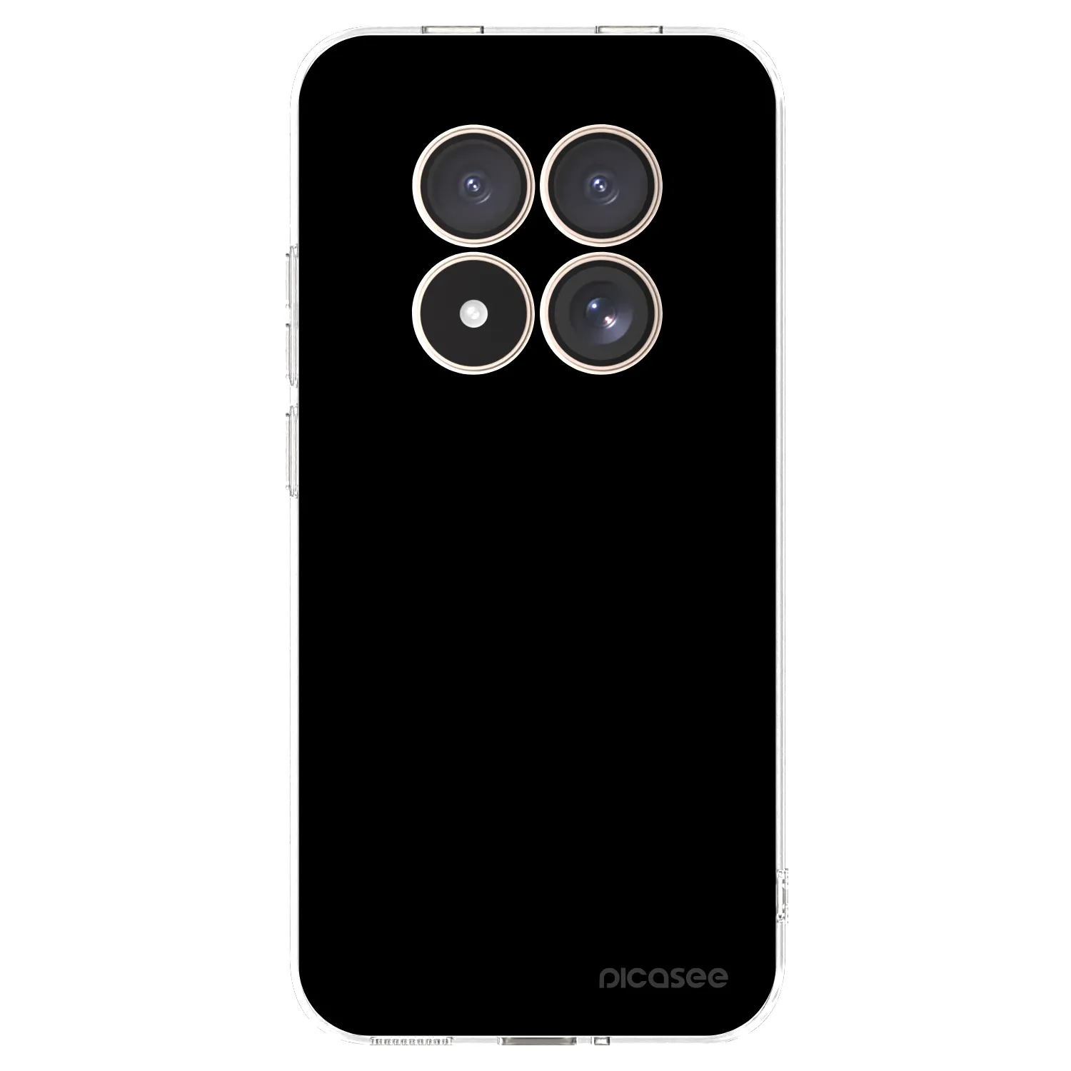 Picasee Xiaomi Redmi Note 15 Pro 4G Hülle - Transparentes Silikon - Black Bliss