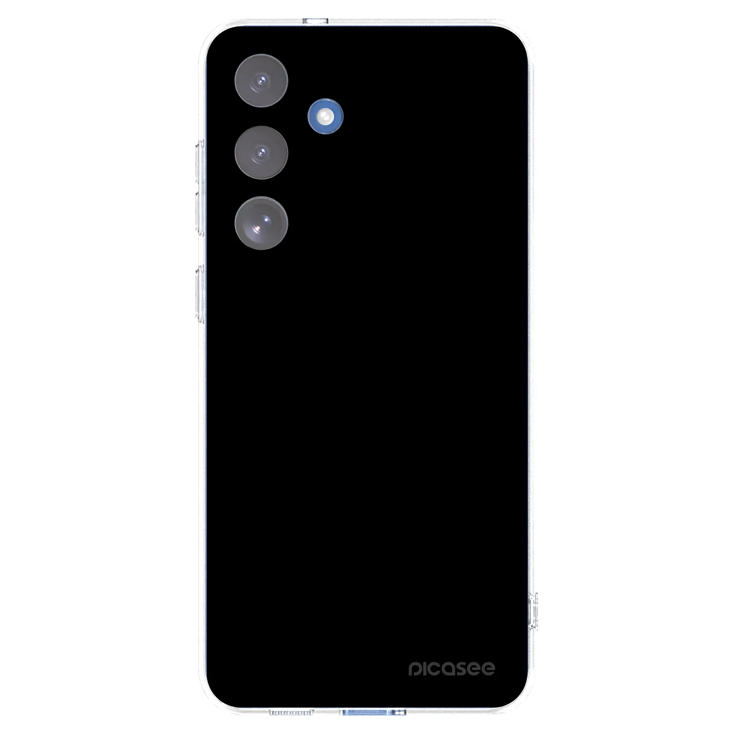 Picasee Samsung Galaxy S25 FE 5G Hülle - Transparentes Silikon - Black Bliss