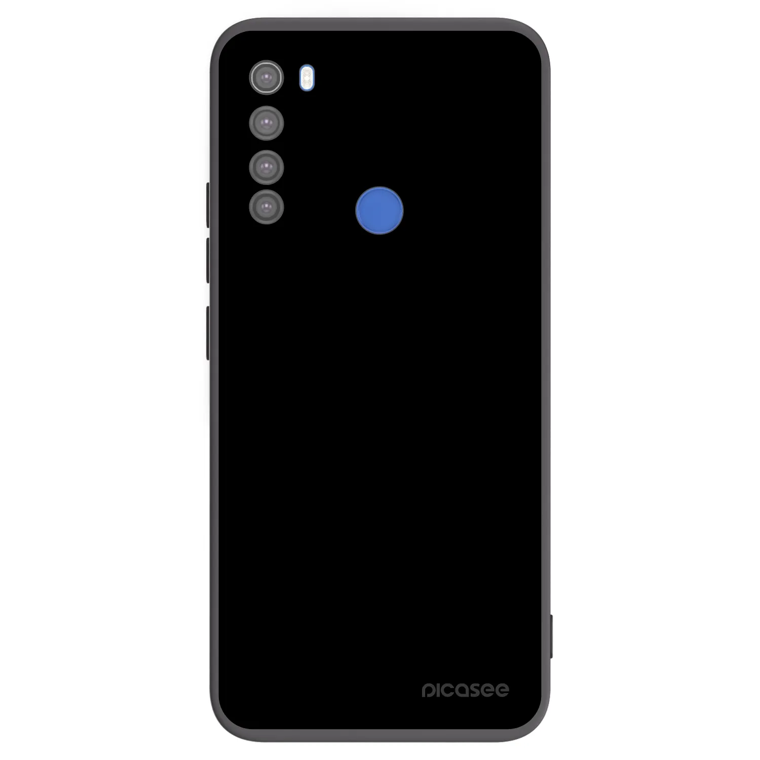 Picasee Xiaomi Redmi Note 8T Hülle - Schwarzes Silikon - Black Bliss