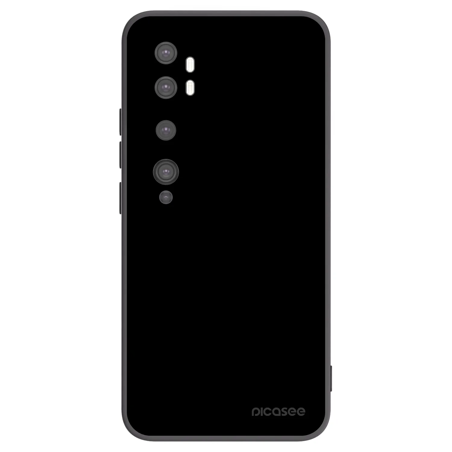 Picasee Xiaomi Mi Note 10 (Pro) Hülle - Schwarzes Silikon - Black Bliss
