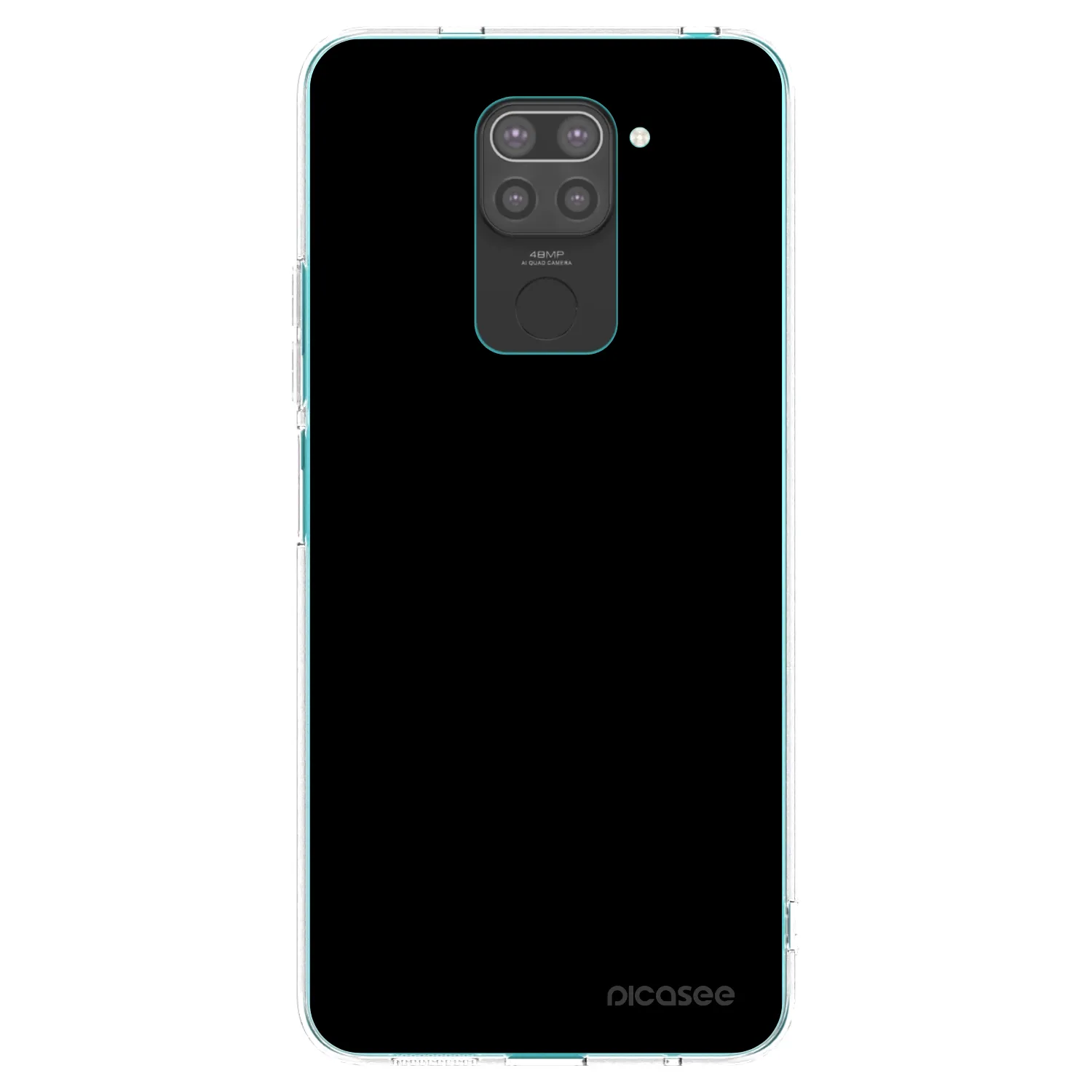 Picasee Xiaomi Redmi Note 9 Hülle - Schwarzes Silikon - Black Bliss