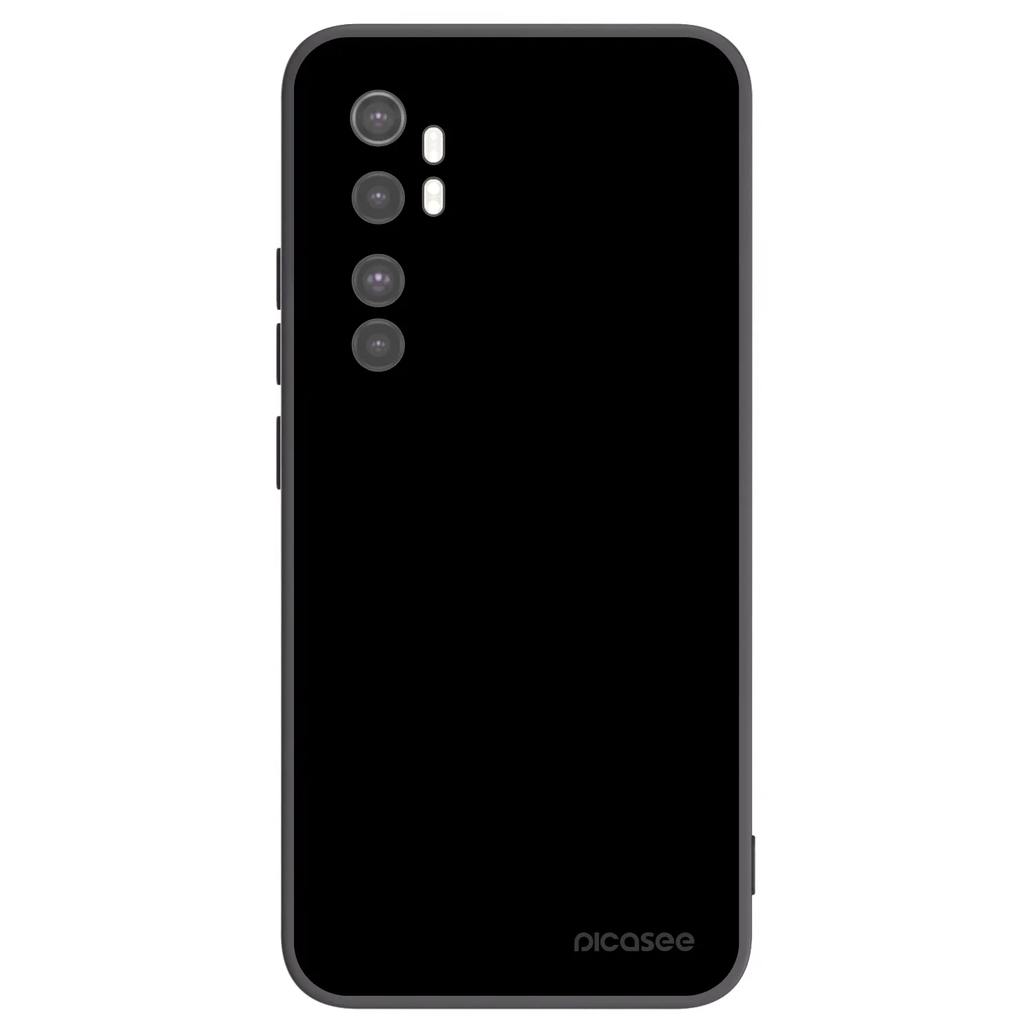 Picasee Xiaomi Mi Note 10 Lite Hülle - Schwarzes Silikon - Black Bliss