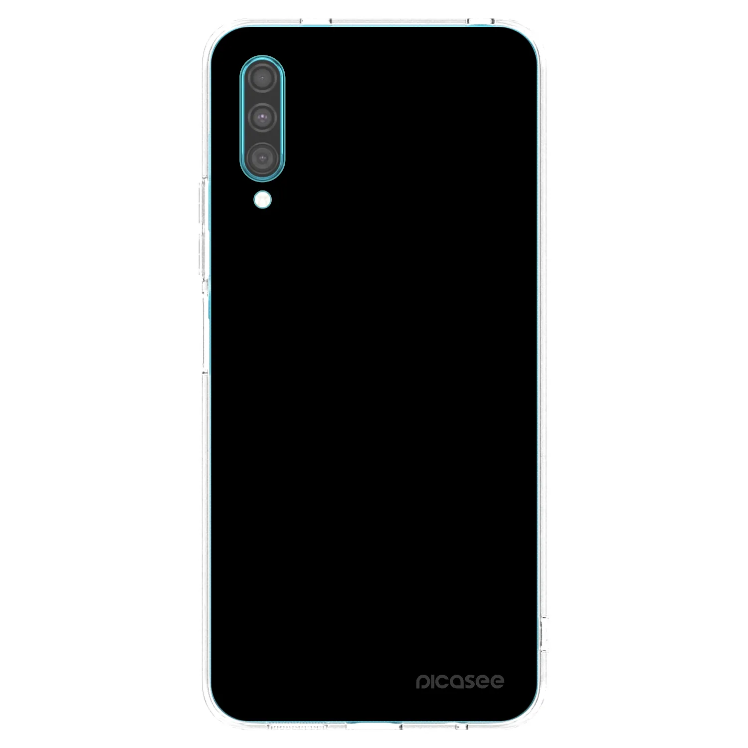 Picasee Samsung Galaxy A30s A307F Hülle - Transparentes Silikon - Black Bliss