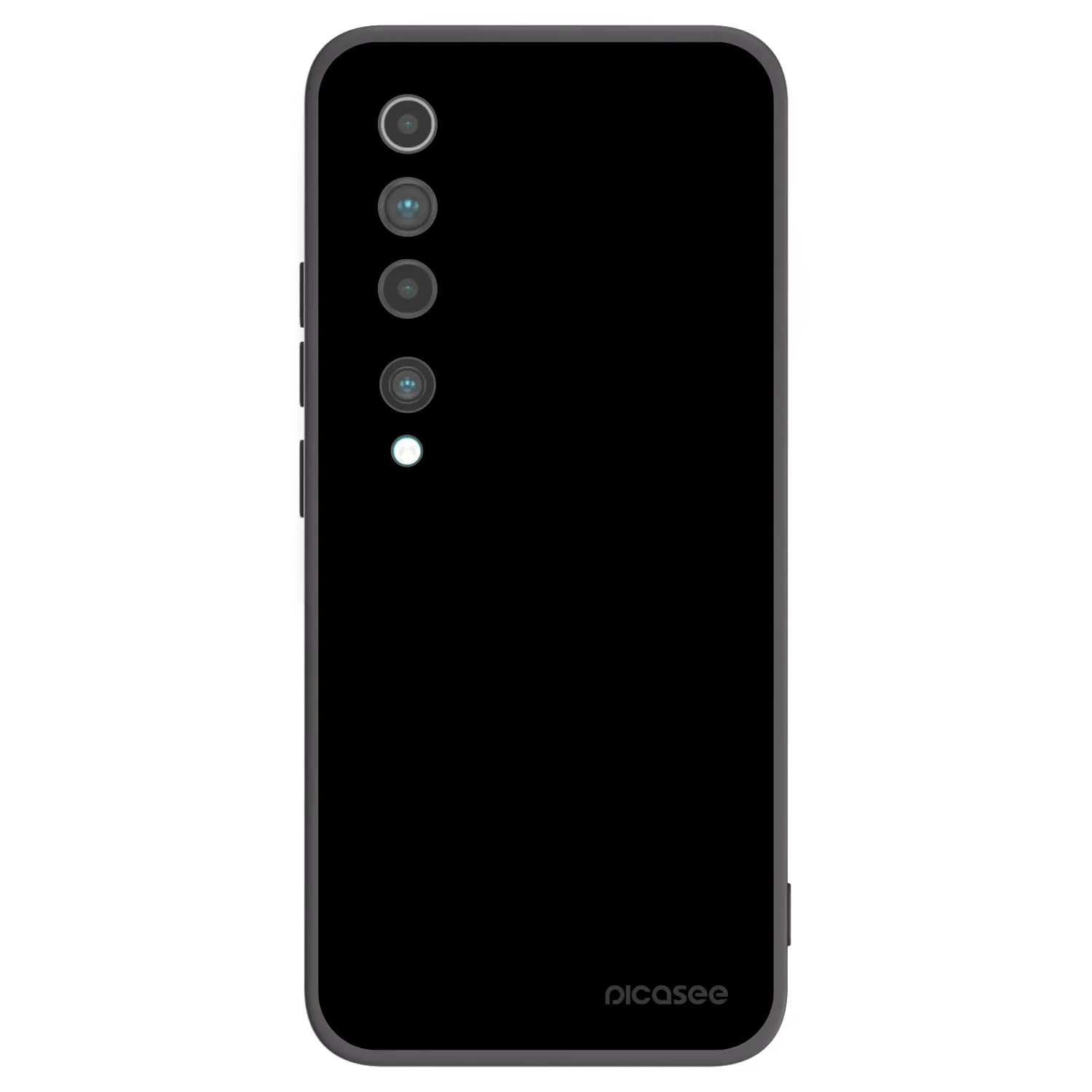 Picasee Xiaomi Mi 10 Hülle - Schwarzes Silikon - Black Bliss