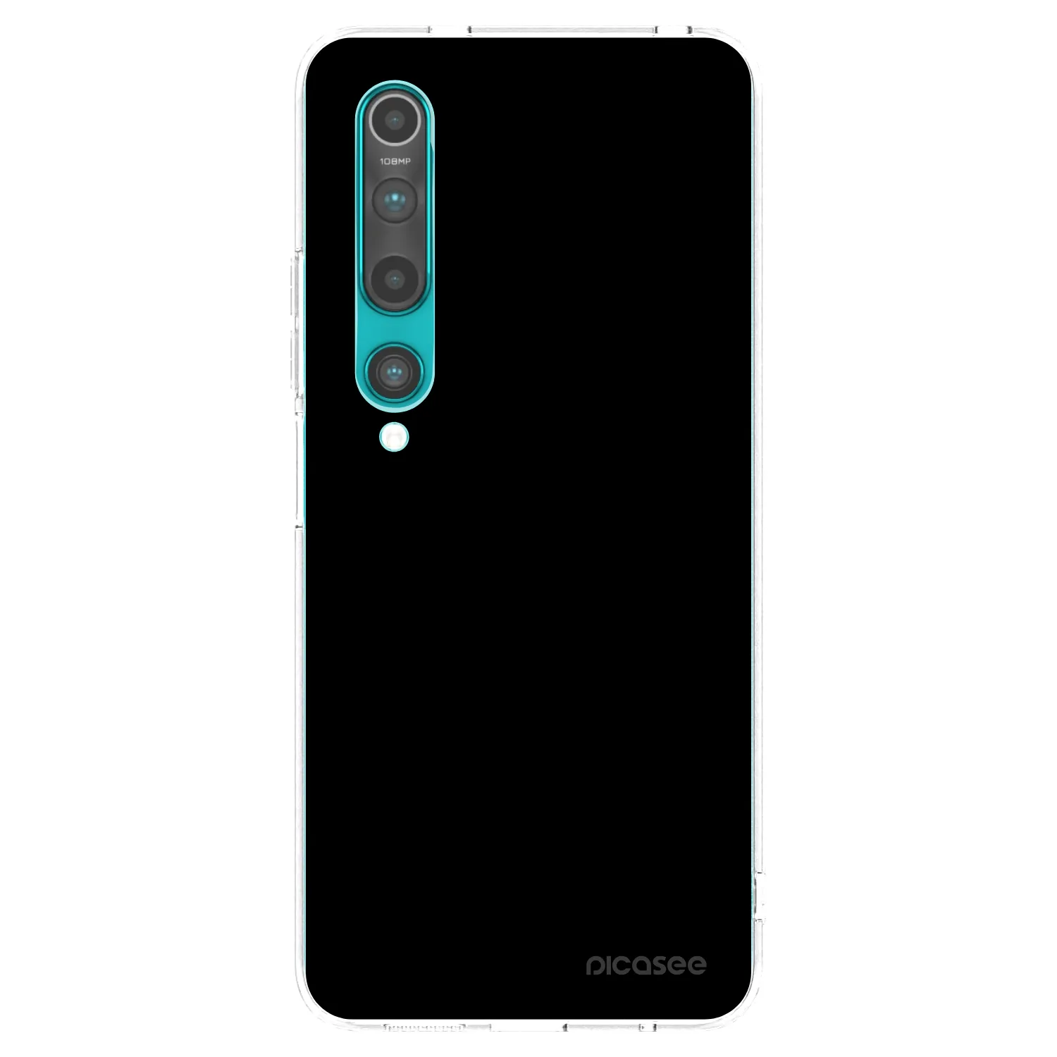 Picasee Xiaomi Mi 10 Hülle - Transparentes Silikon - Black Bliss