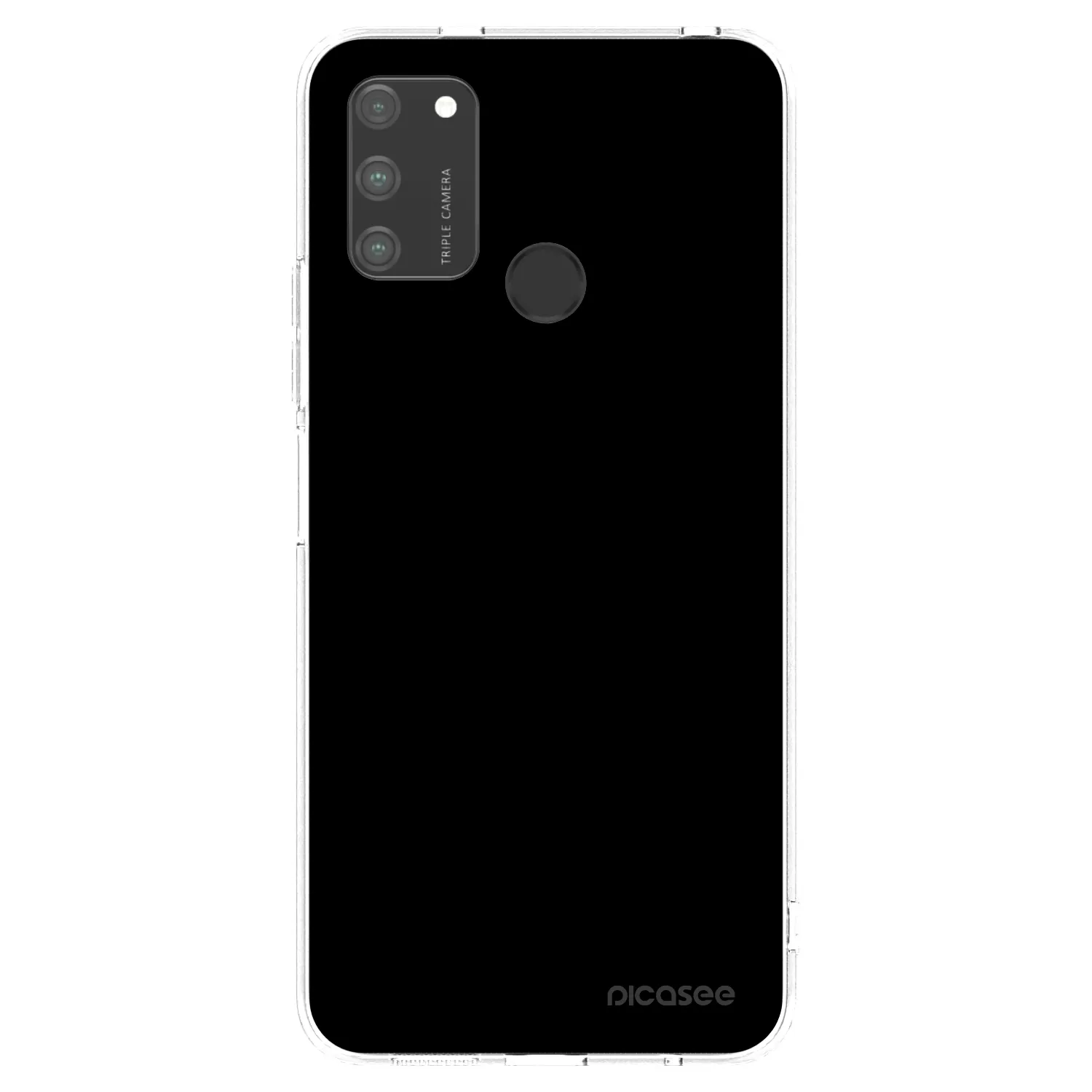 Picasee Honor 9A Hülle - Transparentes Silikon - Black Bliss
