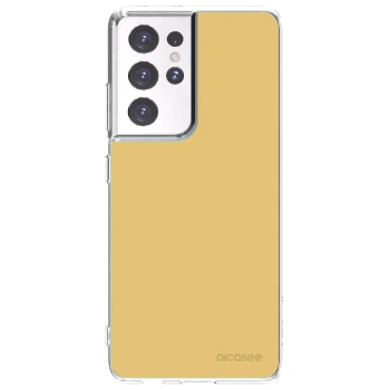 Picasee Samsung Galaxy S21 Ultra 5G G998B Hülle - Transparentes Silikon - Canary Crystal