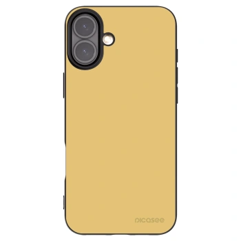 Picasee Apple iPhone 16 Plus Hülle - Schwarzes Silikon - Canary Crystal