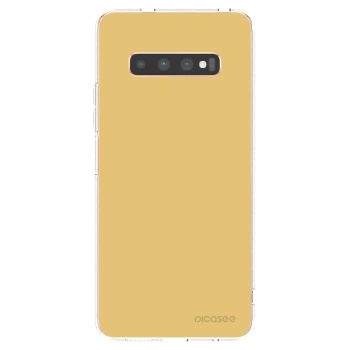 Picasee Samsung Galaxy S10 Plus G975 Hülle - Transparentes Silikon - Canary Crystal