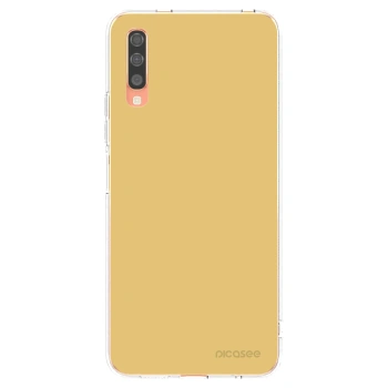 Picasee Samsung Galaxy A70 A705F Hülle - Transparentes Silikon - Canary Crystal