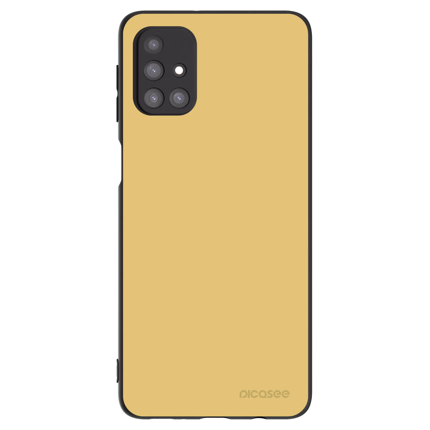 Picasee Samsung Galaxy M31s Hülle - Schwarzes Silikon - Canary Crystal