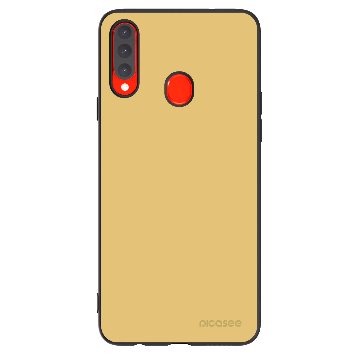 Picasee Samsung Galaxy A20s Hülle - Schwarzes Silikon - Canary Crystal