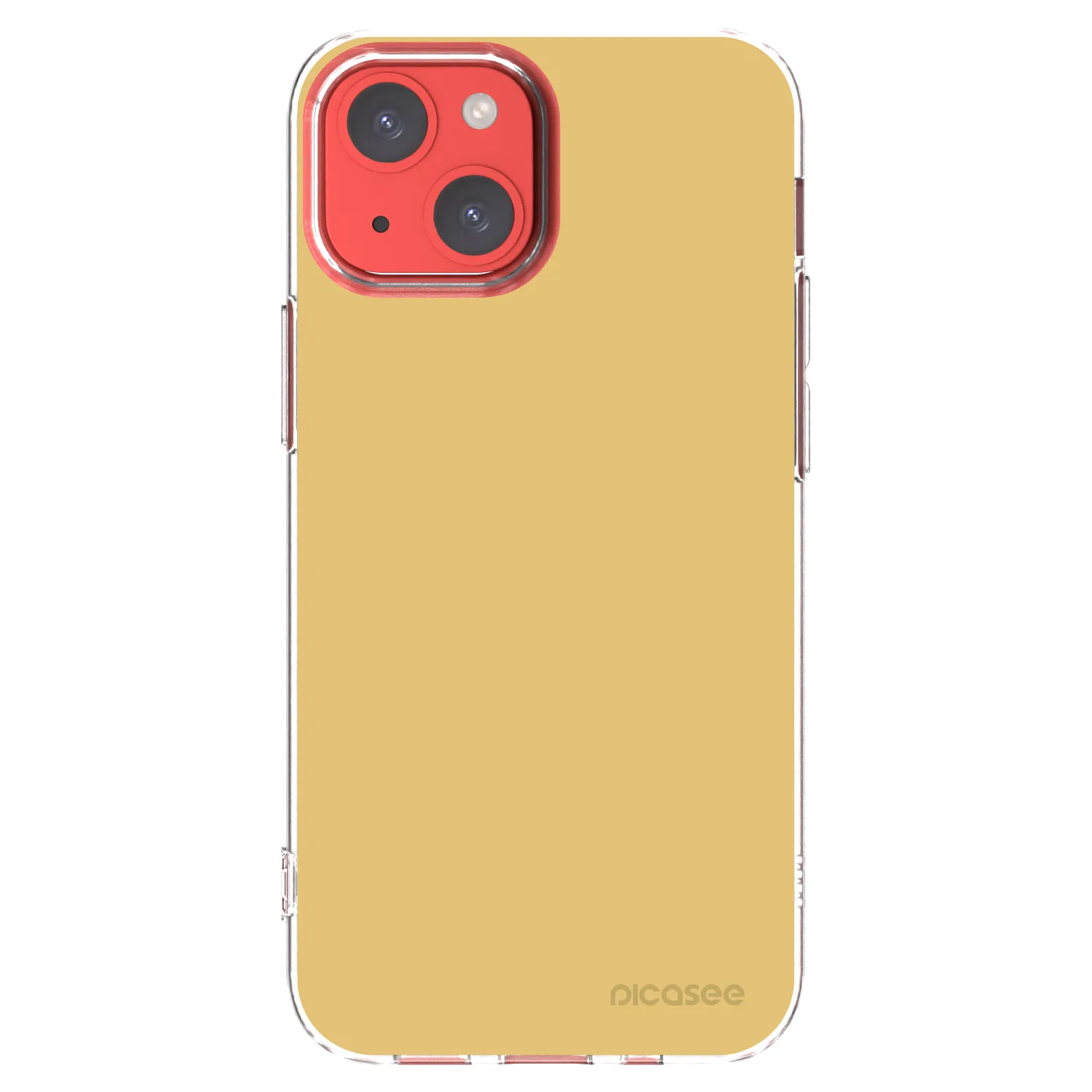 Picasee Apple iPhone 13 mini Hülle - Transparentes Silikon - Canary Crystal