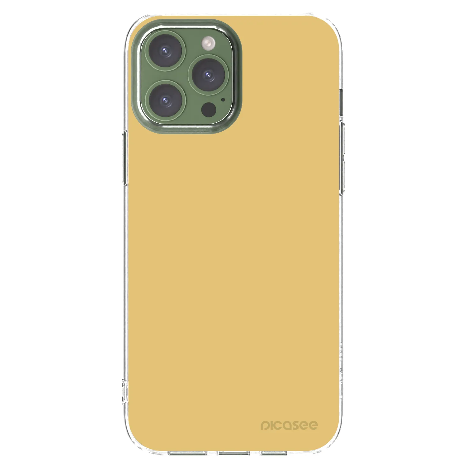 Picasee Apple iPhone 13 Pro Max Hülle - Transparentes Silikon - Canary Crystal