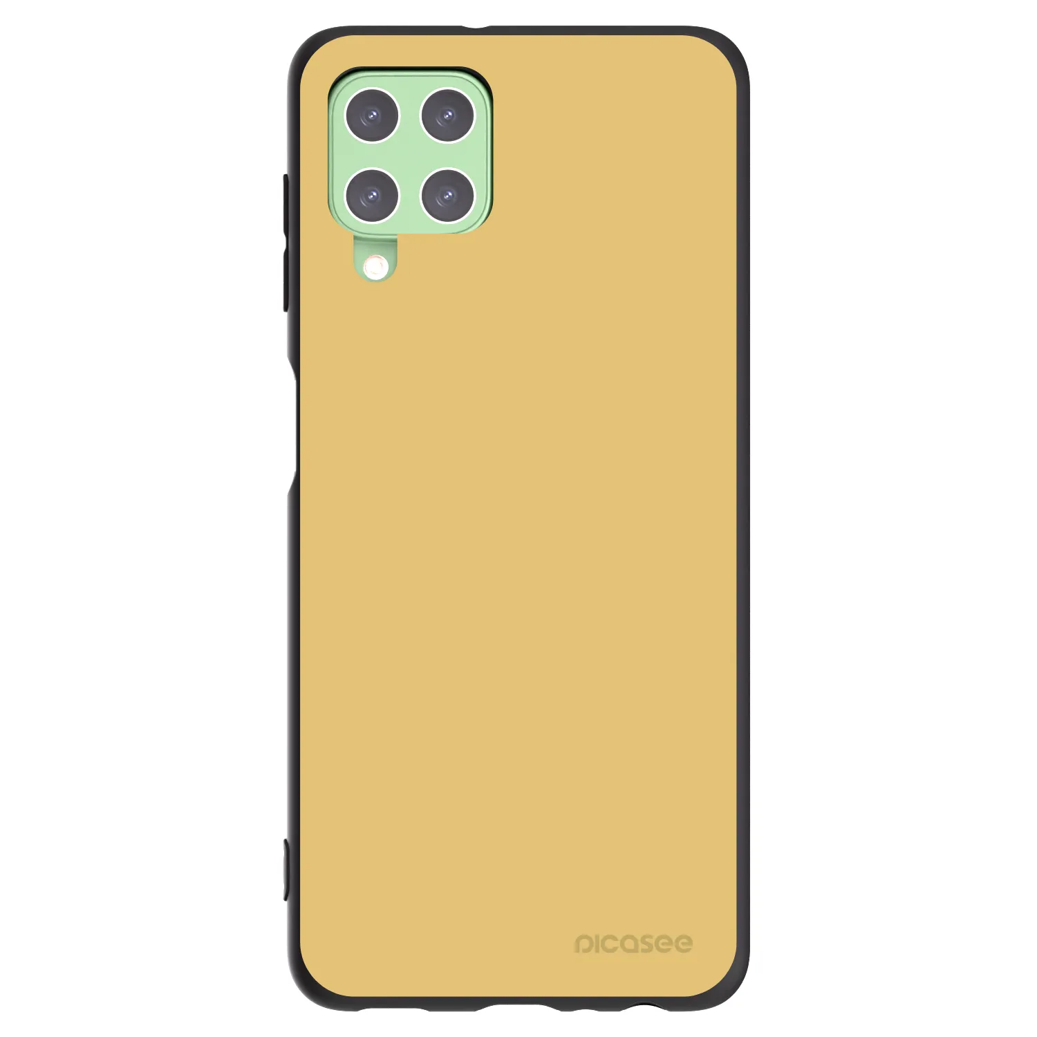 Picasee Samsung Galaxy A22 A225F 4G Hülle - Schwarzes Silikon - Canary Crystal