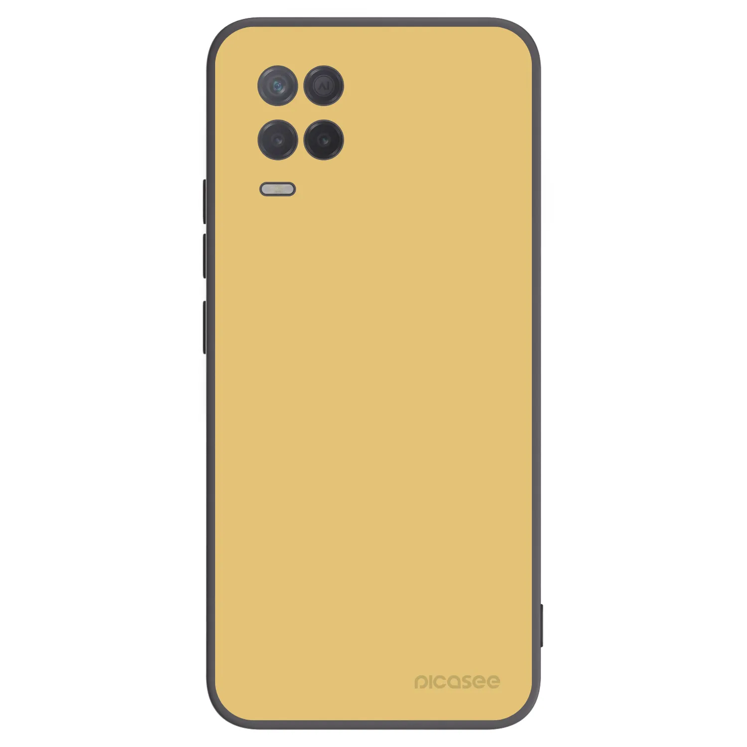 Picasee Realme 8 5G Hülle - Schwarzes Silikon - Canary Crystal