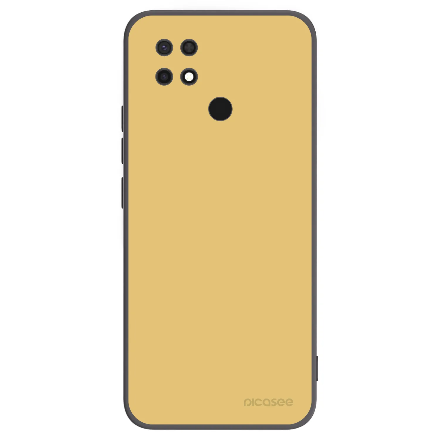 Picasee Xiaomi Redmi 10C Hülle - Schwarzes Silikon - Canary Crystal