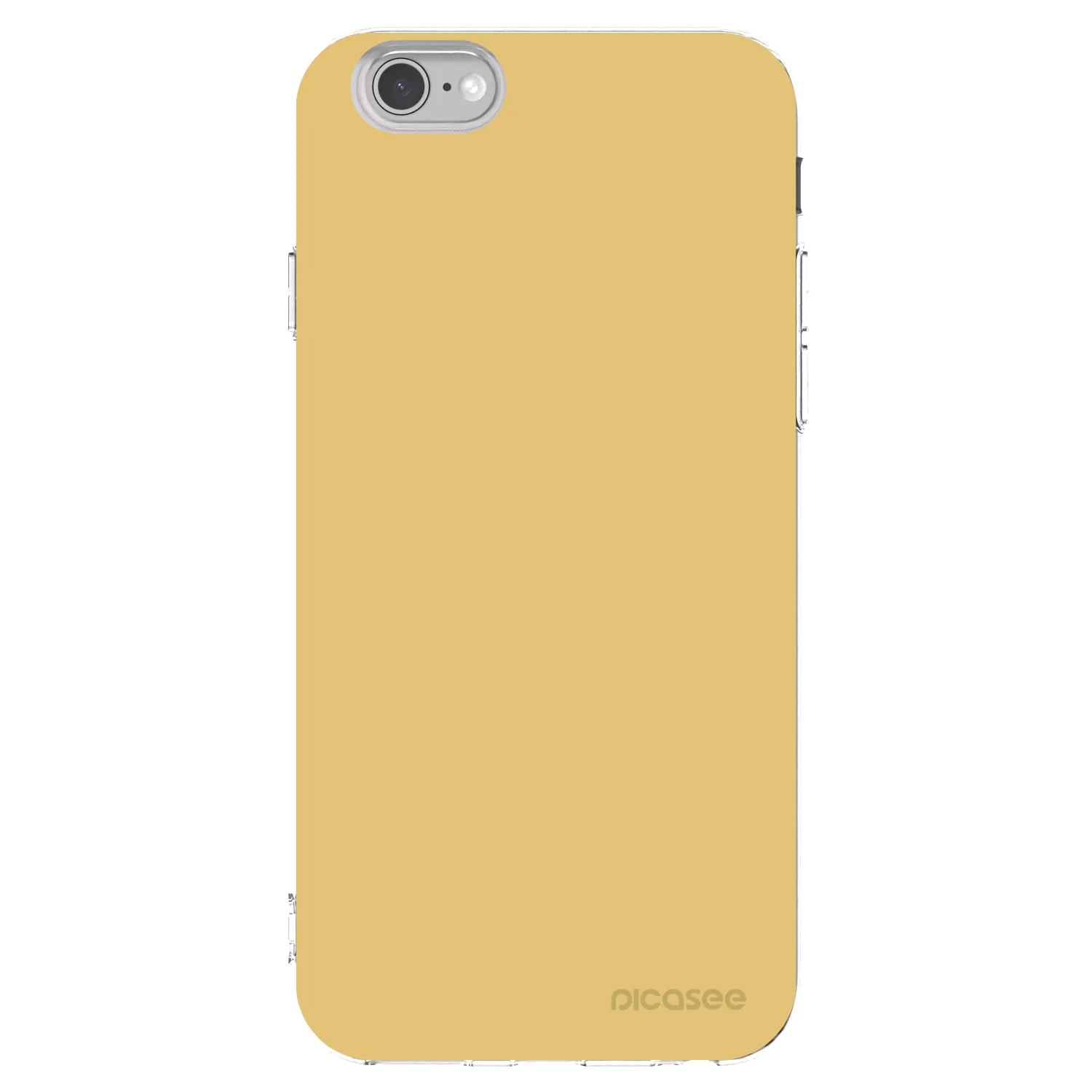 Picasee Apple iPhone 6/6S Hülle - Transparentes Silikon - Canary Crystal