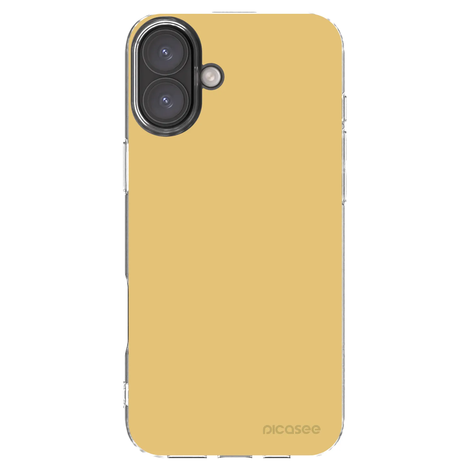 Picasee Apple iPhone 16 Plus Hülle - Transparentes Silikon - Canary Crystal