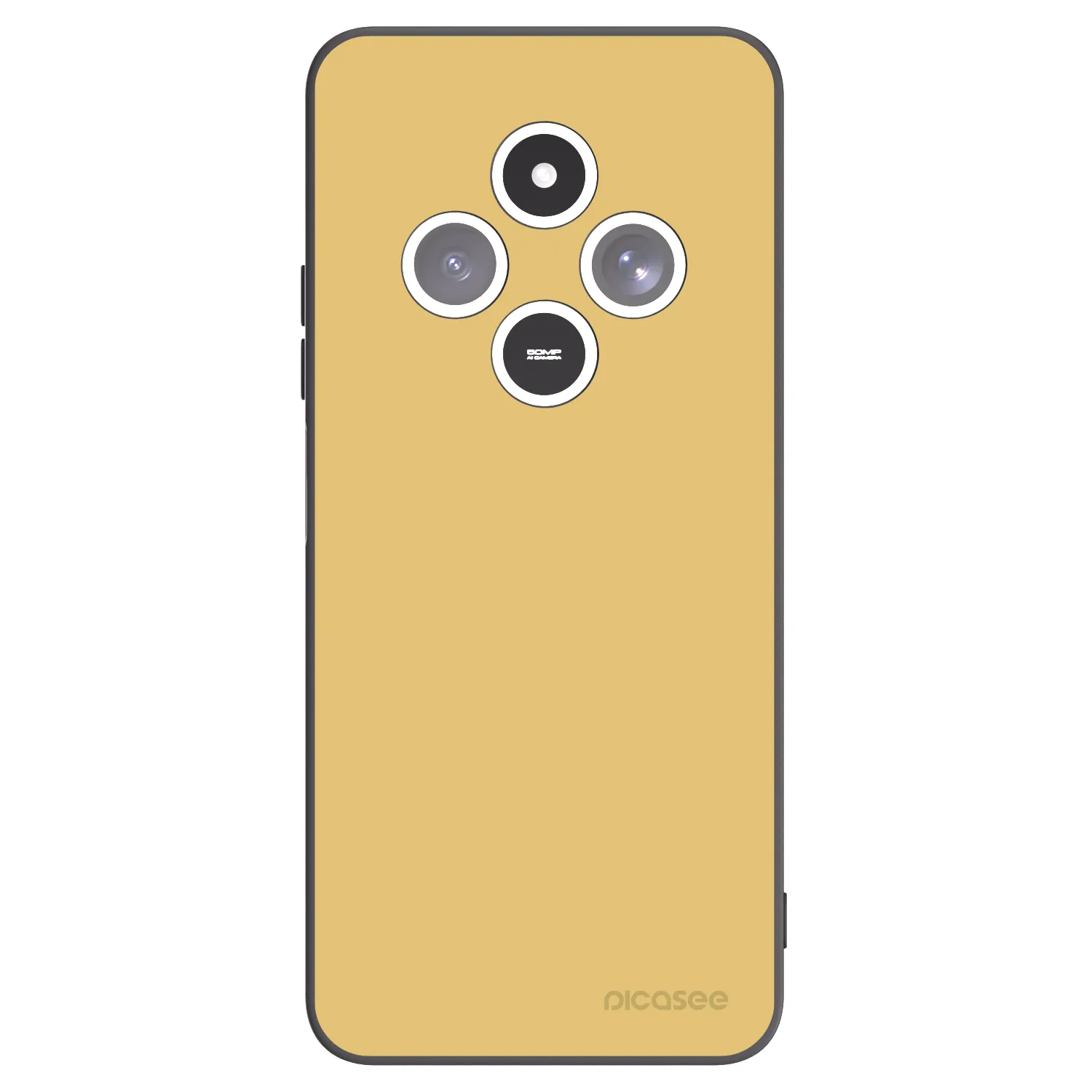 Picasee Xiaomi Redmi 14C Hülle - Schwarzes Silikon - Canary Crystal